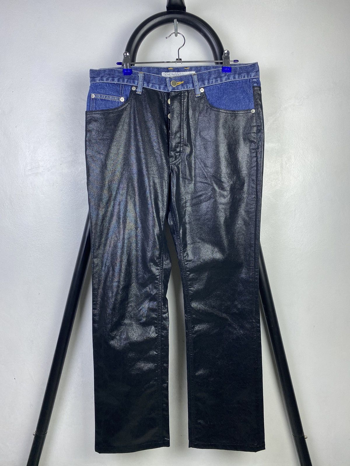 Image of John Lawrence Sullivan Pants in Black/Navy, Men's (Size 33)