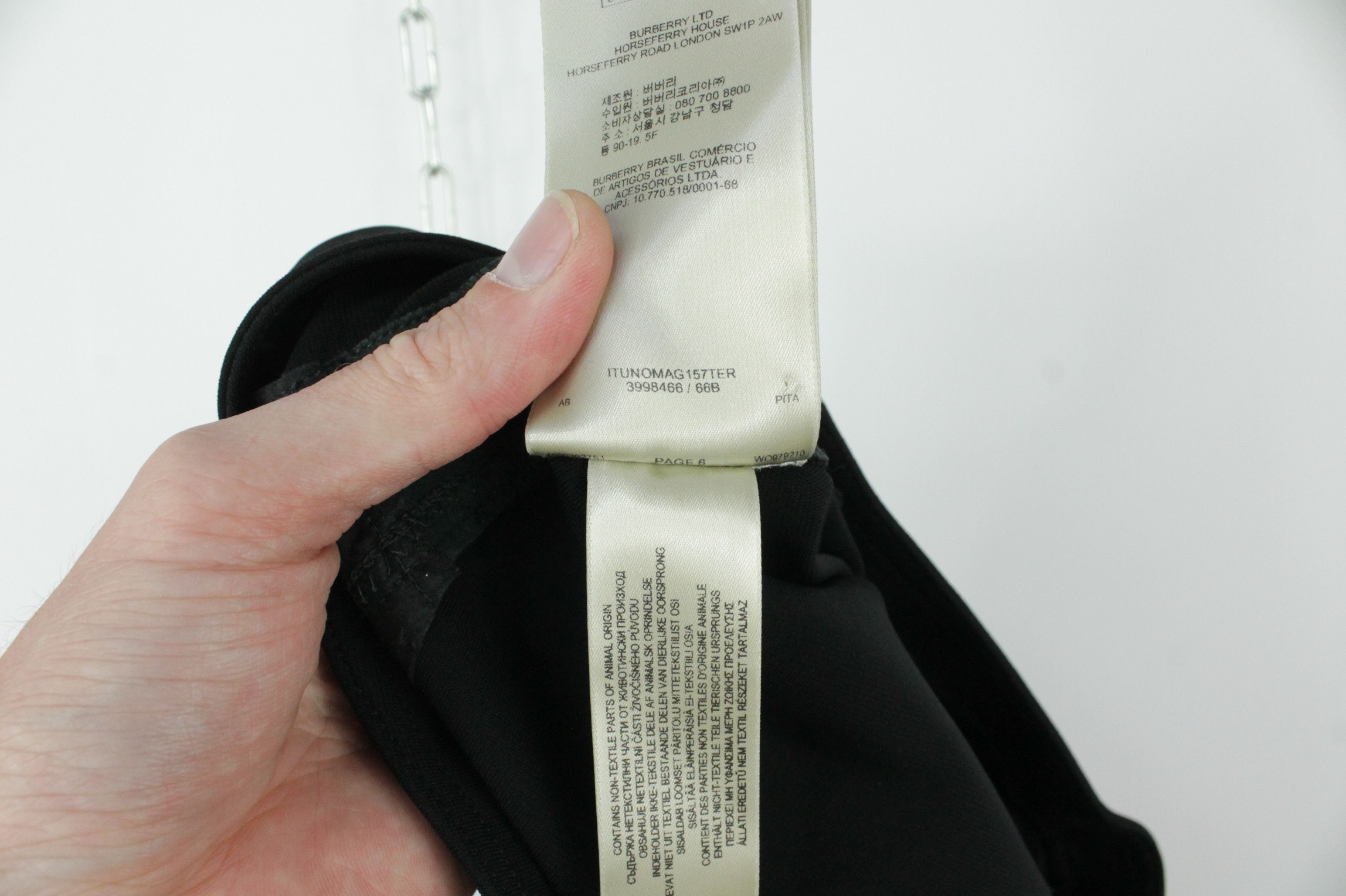 Burberry Burberry London Black Leggings Leather Side Panel Skinny Size 27" / US 4 / IT 40 - 7 Thumbnail