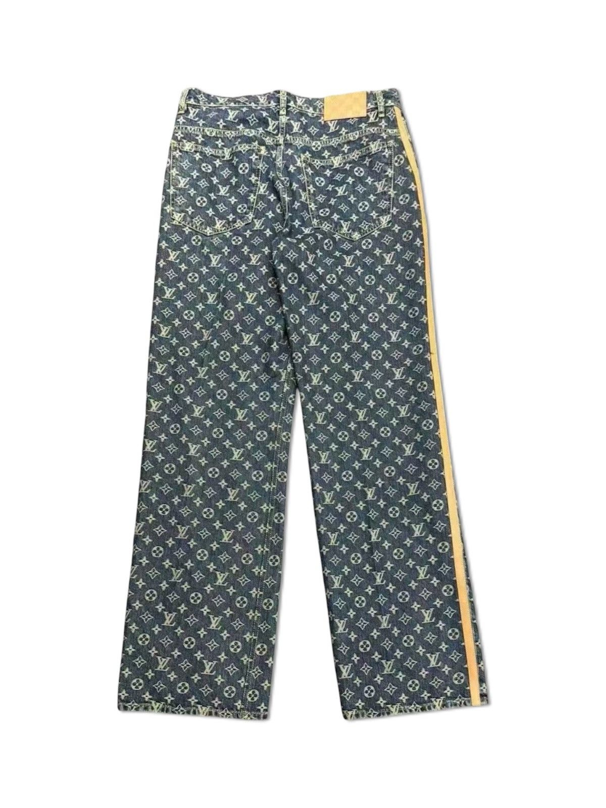 Louis Vuitton Louis Vuitton 33 Monogram Tailored Denim Jeans Pants Size US 33 - 3 Thumbnail