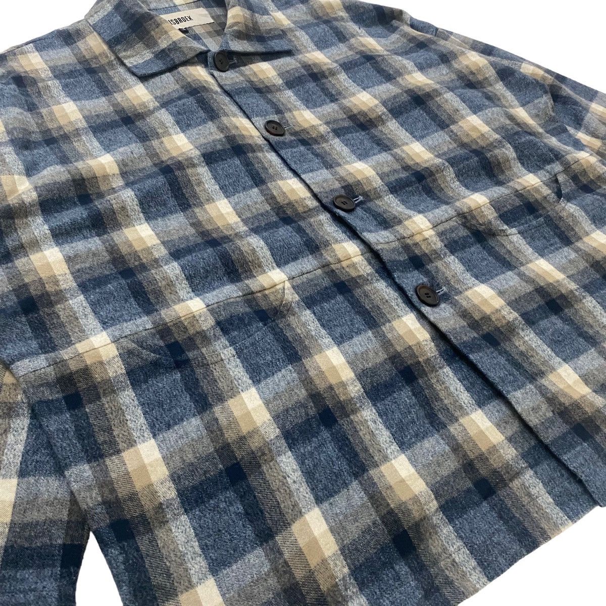 Japanese Brand ✨Basisbroek checked oversize light jacket made in Japan Size US L / EU 52-54 / 3 - 4 Thumbnail