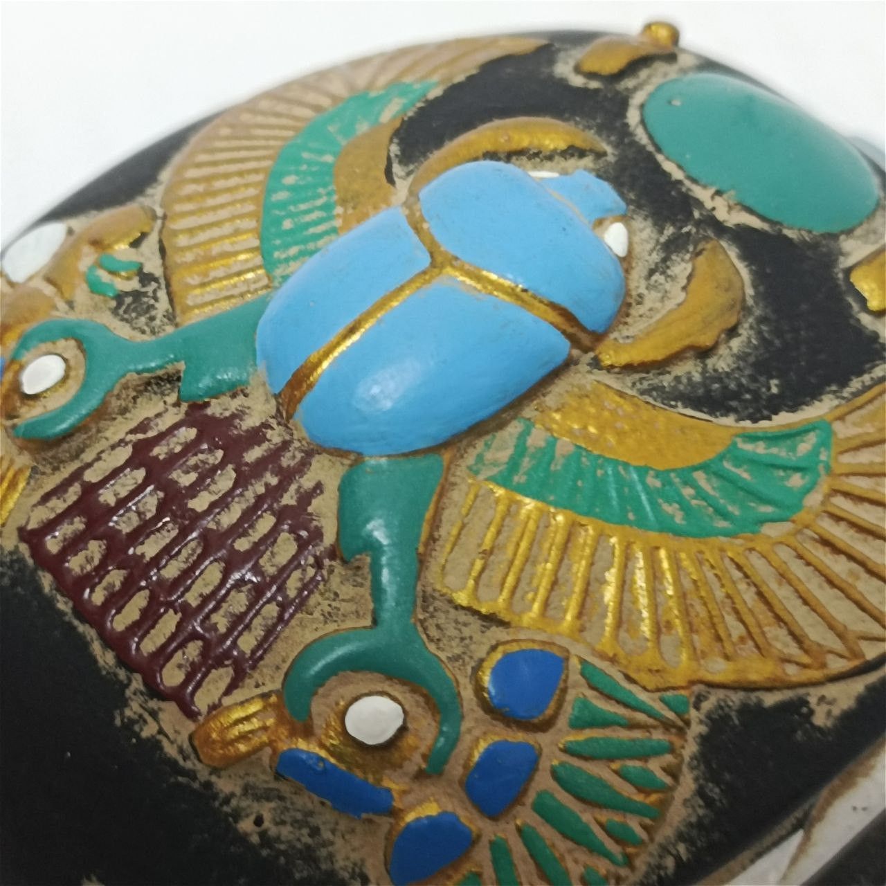 Handmade Handcrafted Egyptian scarab – unique souvenir, cultural Size ONE SIZE - 4 Thumbnail