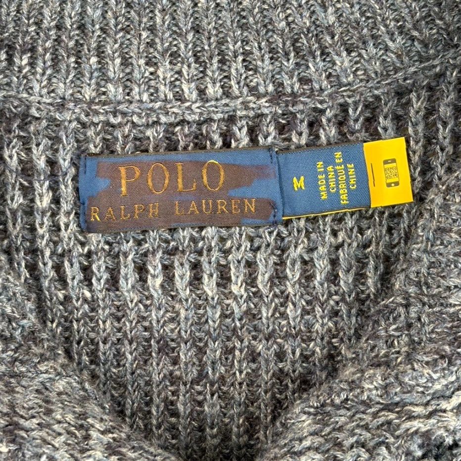 Polo Ralph Lauren Polo Ralph Lauren Sweater Crew Neck Fisherman Knit Marl Blue Men M Regular Size US M / EU 48-50 / 2 - 2 Thumbnail
