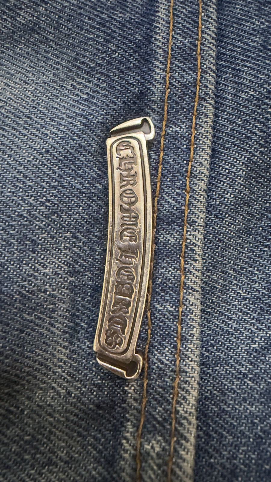 Chrome Hearts SUPER RARE! Chrome Hearts Levi's 517 Black Cross Patch Jeans Size US 33 - 14 Thumbnail