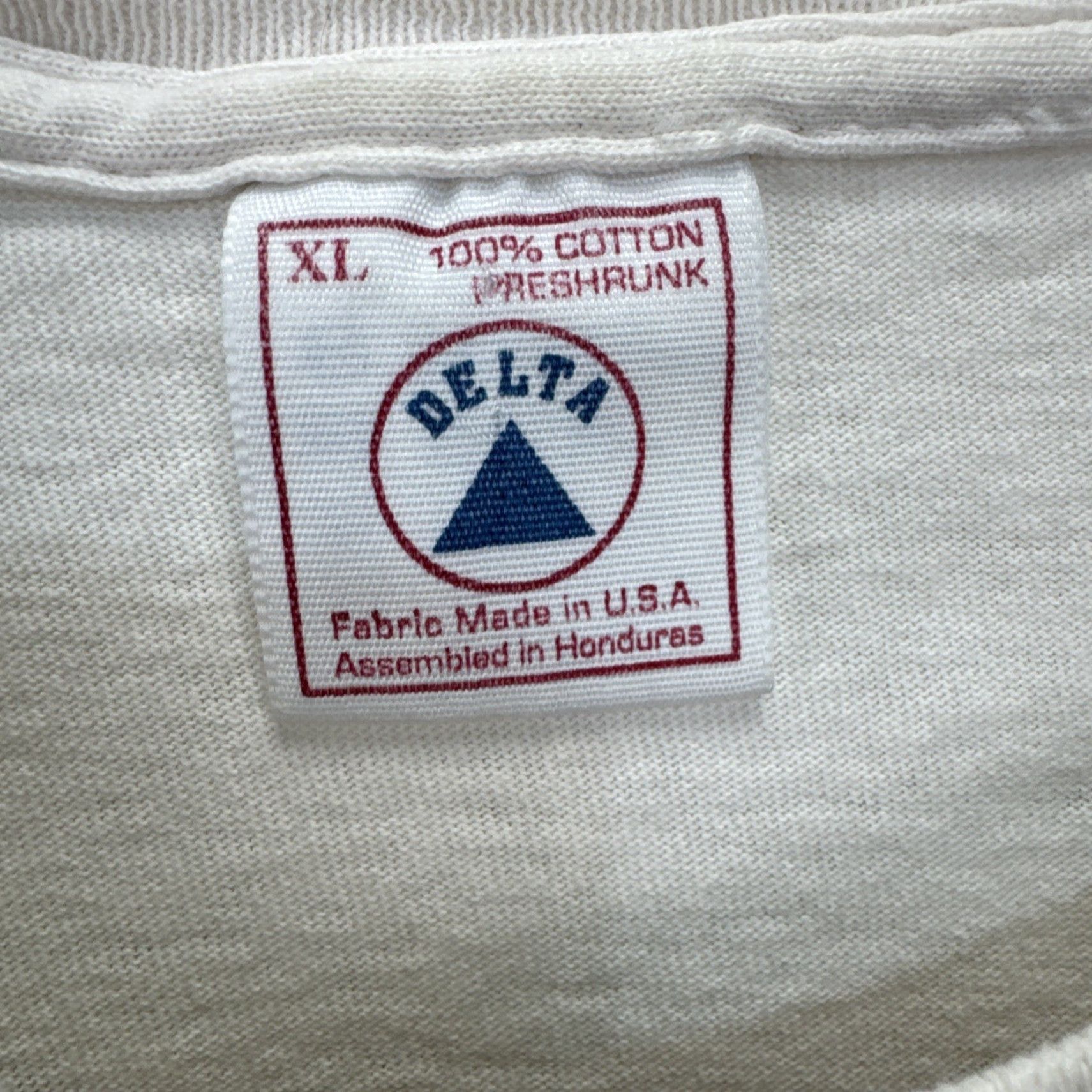 Delta VINTAGE USA Flag Eagle America All Over Print AOP T-Shirt Size XL White Delta Pro Weight Mens Short Sleeve Crew Neck 90s USA Flag Animals Size US XL / EU 56 / 4 - 3 Thumbnail