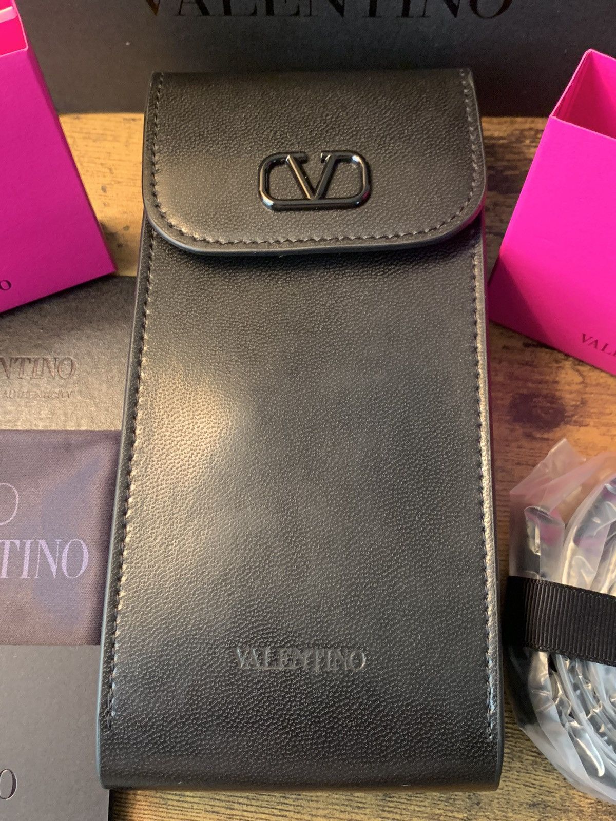 Valentino *RARE* New Valentino V-Hexagon Titanium Sunglasses w/ Bag!!! Size ONE SIZE - 3 Thumbnail