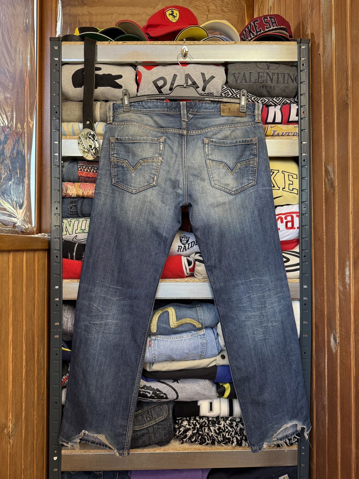 Diesel Vintage Diesel Custom Jeans Baggy Distressed Wide Japanese Size US 36 / EU 52 - 2 Thumbnail