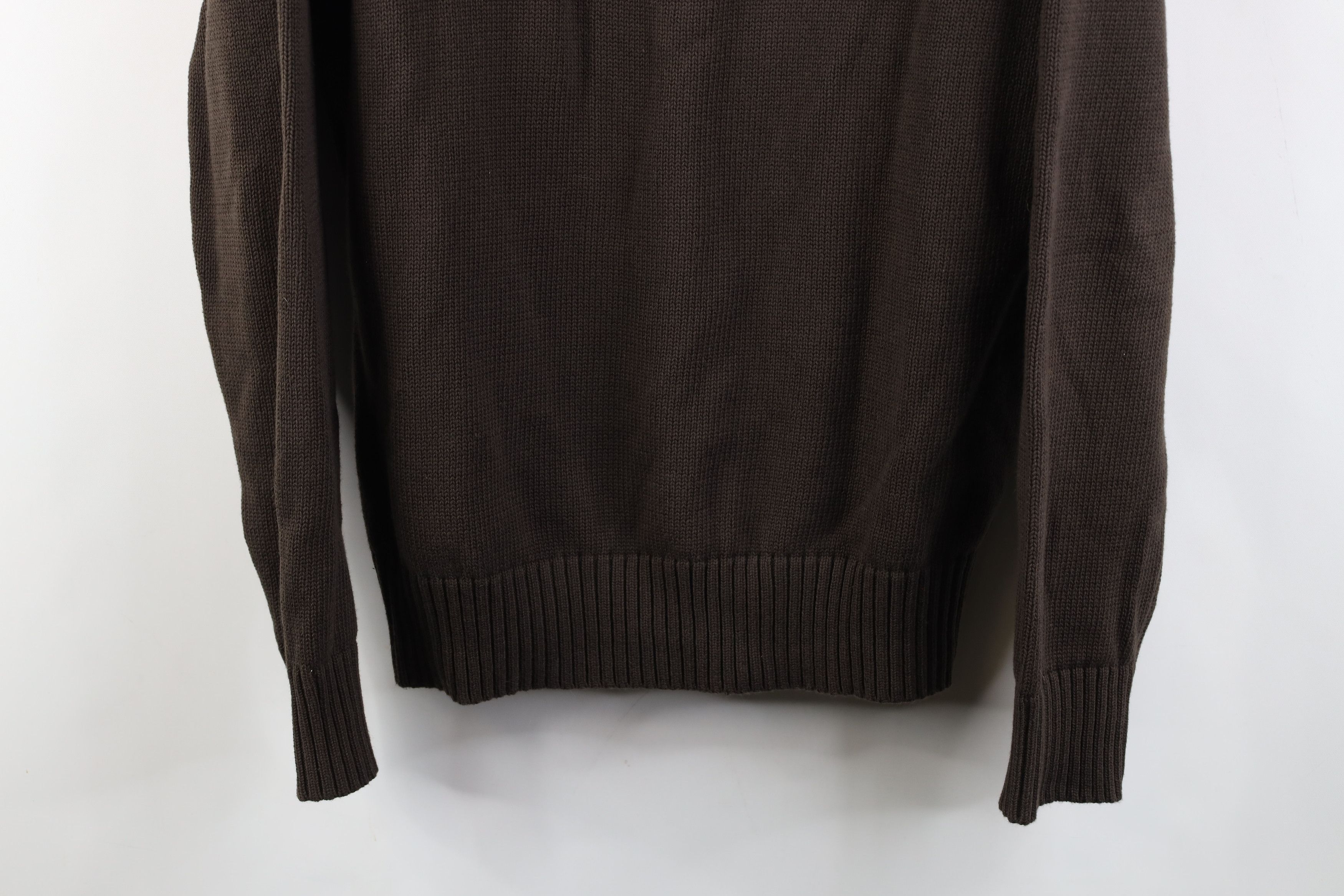 Eddie Bauer Vintage Eddie Bauer Cotton Ribbed Knit Henley Sweater Brown Size US M / EU 48-50 / 2 - 3 Thumbnail