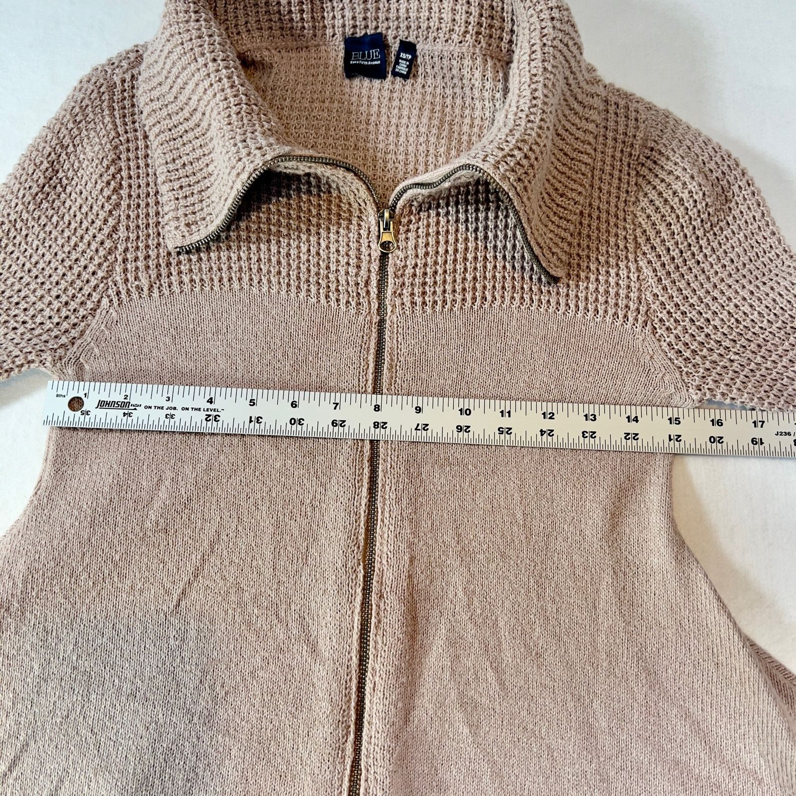 Other Blue Saks Fifth Ave Tunic Sweater Full Zip High Collar XS Size XS / US 0-2 / IT 36-38 - 11 Thumbnail