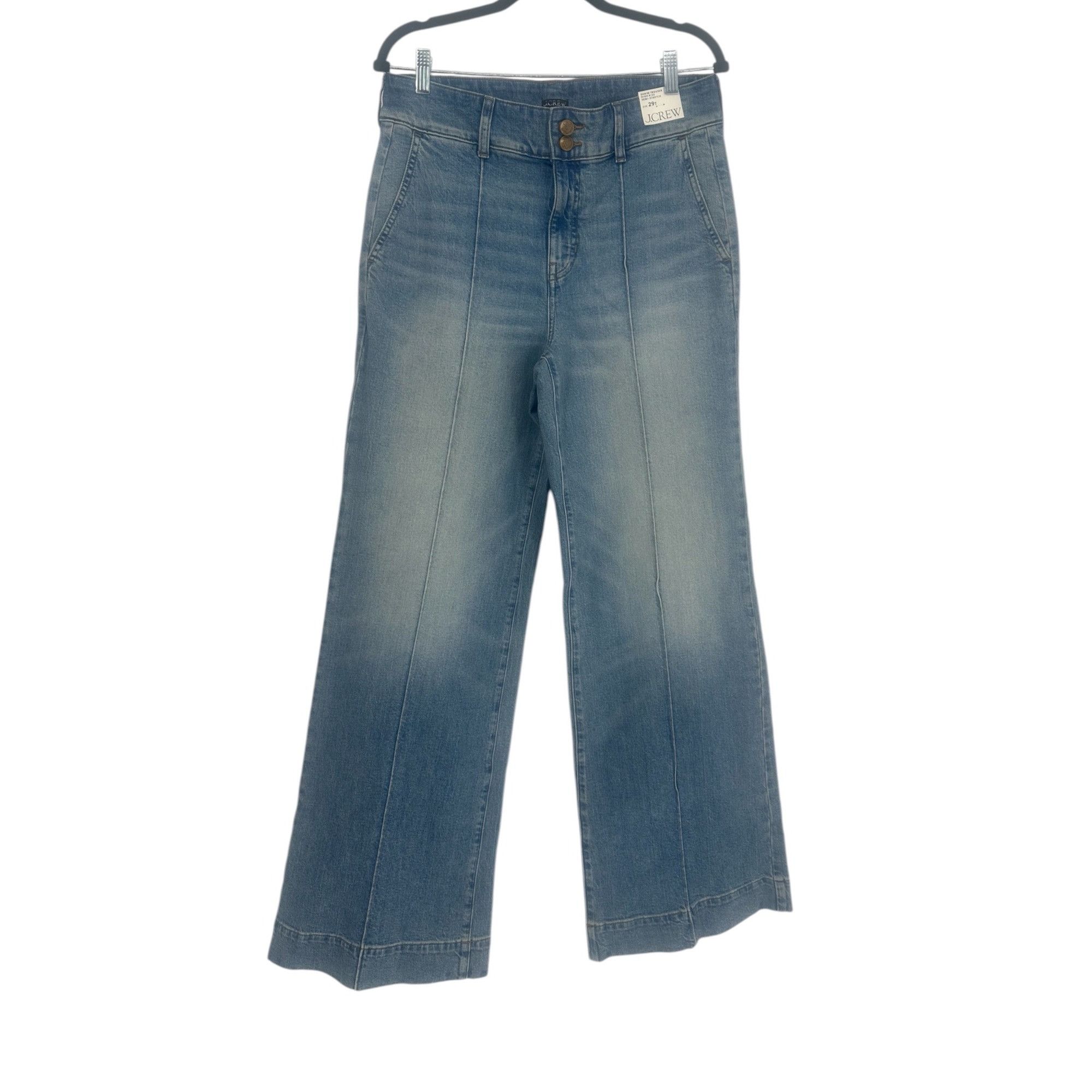 J.Crew J. Crew Women High Rise Denim Trouser Jeans 29T Tall Wide Le Size 29" - 1 Thumbnail