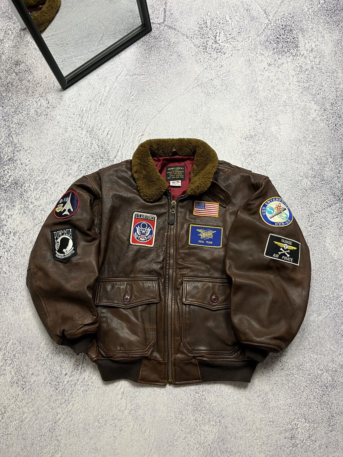 Avirex × Military × Vintage Avirex Leather Jacket Type G-1