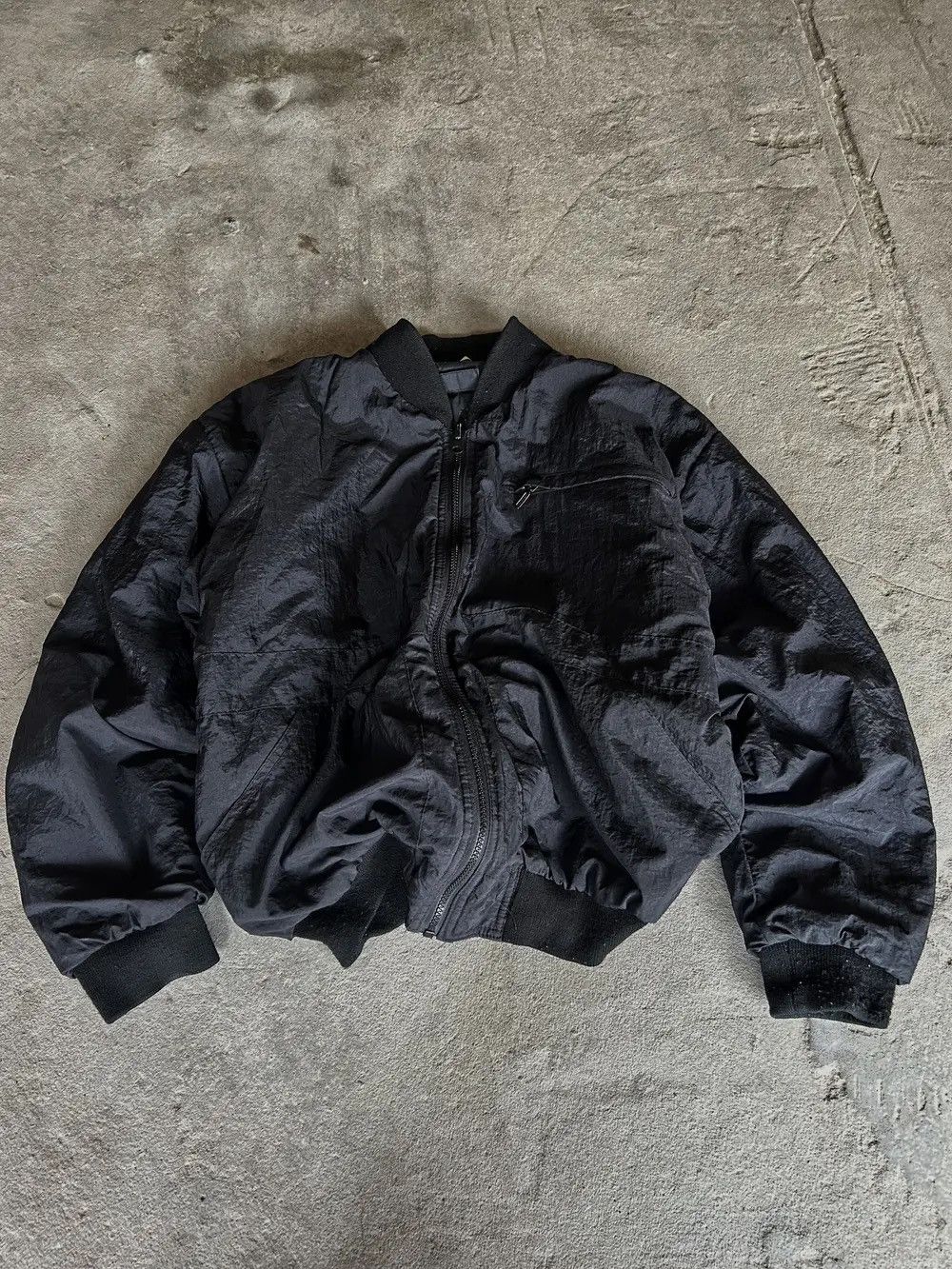 Japanese Brand × Junya Watanabe Vintage Junya Watanabe Issey Miyake Style Bomber Jacket Size US M / EU 48-50 / 2 - 4 Thumbnail