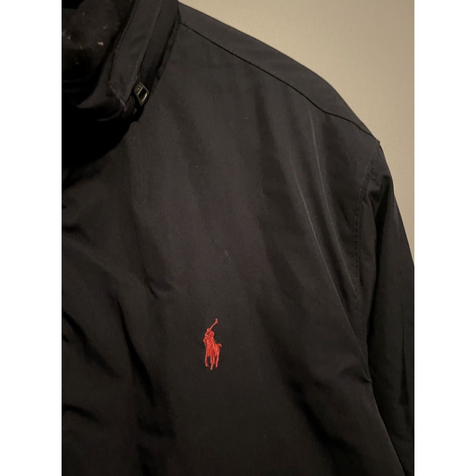Ralph Lauren Vtg Polo Ralph Lauren Jacket Slim? No, use provided: Vtg Polo Ralph Lauren Jacket Size XL Blue Hidden Hoodie Bomber Jacket Lined Pony Logo Size US XL / EU 56 / 4 - 4 Thumbnail