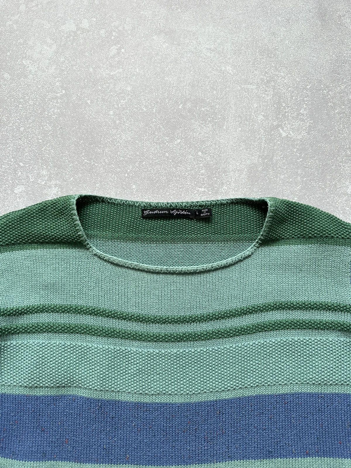 Gudrun Sjoden Gudrun Sjoden Cotton Knit Striped Sweater Pullover Womens L Size L / US 10 / IT 46 - 4 Thumbnail