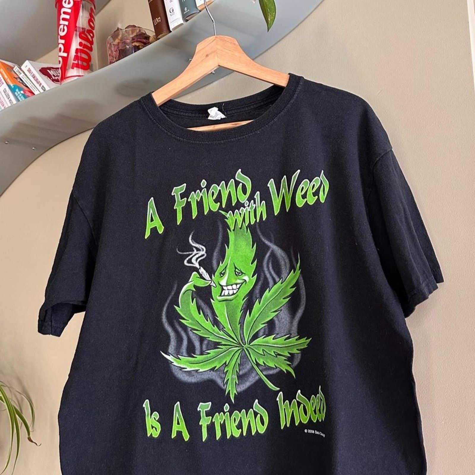 Anvil × Vintage Vintage 2008 Weed Shirt Size US L / EU 52-54 / 3 - 2 Thumbnail
