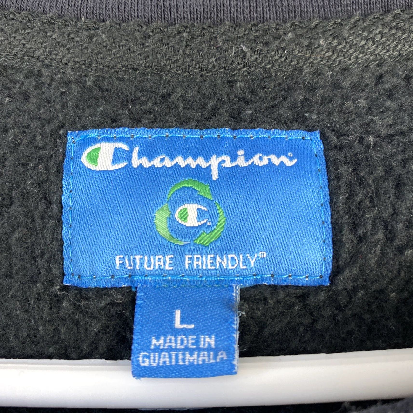Champion VINTAGE Champion Sweatshirt Shirt Women L Long Sleeve Graphic Faded Black 38-39 Logo Outdoor Sports Mens Women Girls Size L / US 10 / IT 46 - 3 Thumbnail