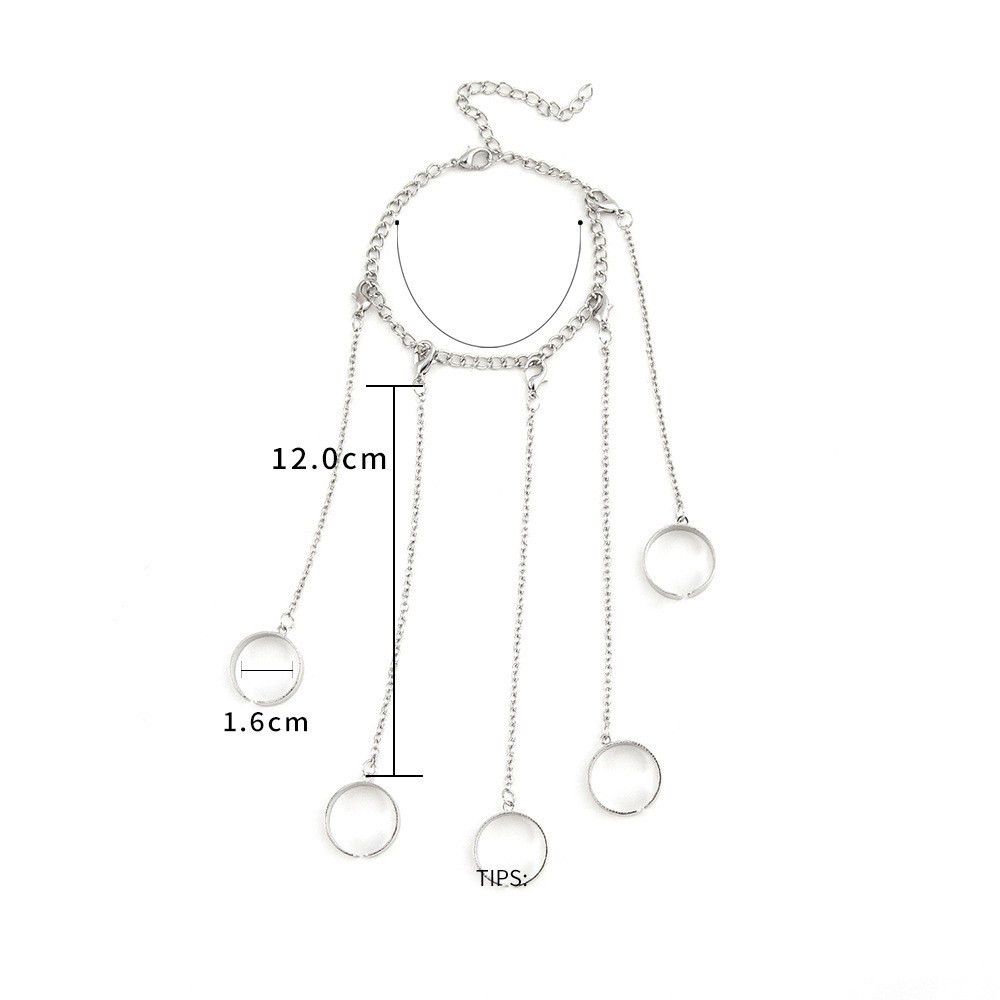 Jewelry Retro Bracelet Y2K Punk Chain Gotch Bracelets Chains Size ONE SIZE - 5 Thumbnail