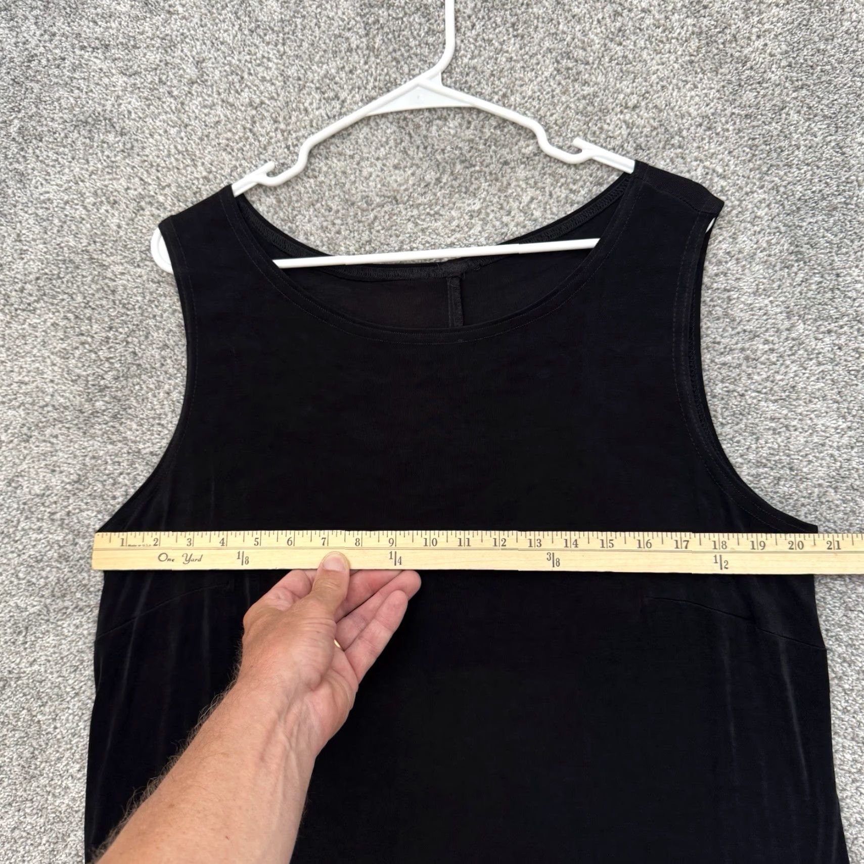 Vintage VINTAGE 90s Y2K Dress XL/1X Stretchy Semi Sheer Bodycon Goth Witchy Vampy Grunge Dress (Black) Womens 1X Maxi Long Sleeveless Pullover Size XL / US 12-14 / IT 48-50 - 2 Thumbnail