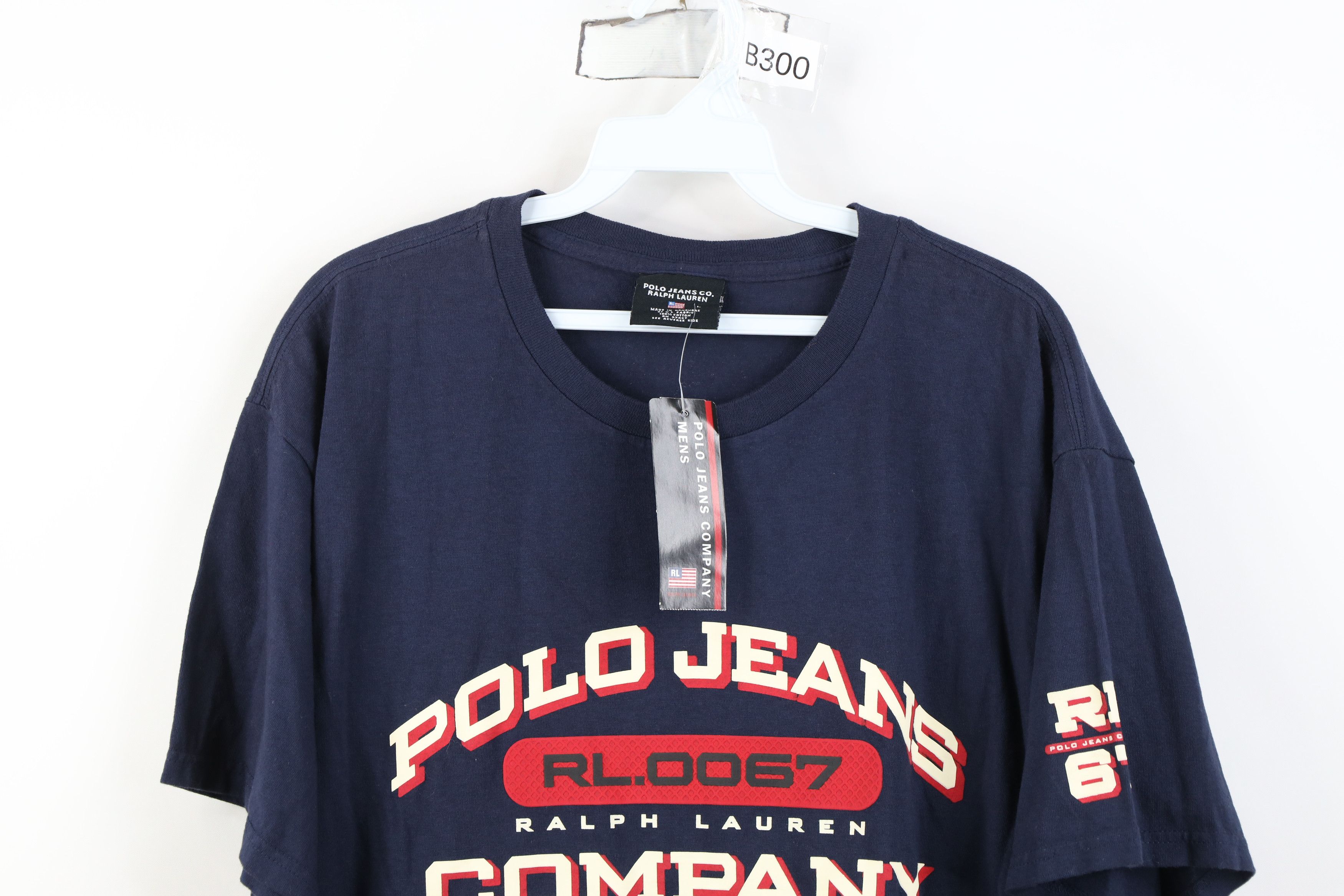 Polo Ralph Lauren Deadstock Vintage 90s Ralph Lauren Block Letter T-Shirt Size US L / EU 52-54 / 3 - 2 Thumbnail