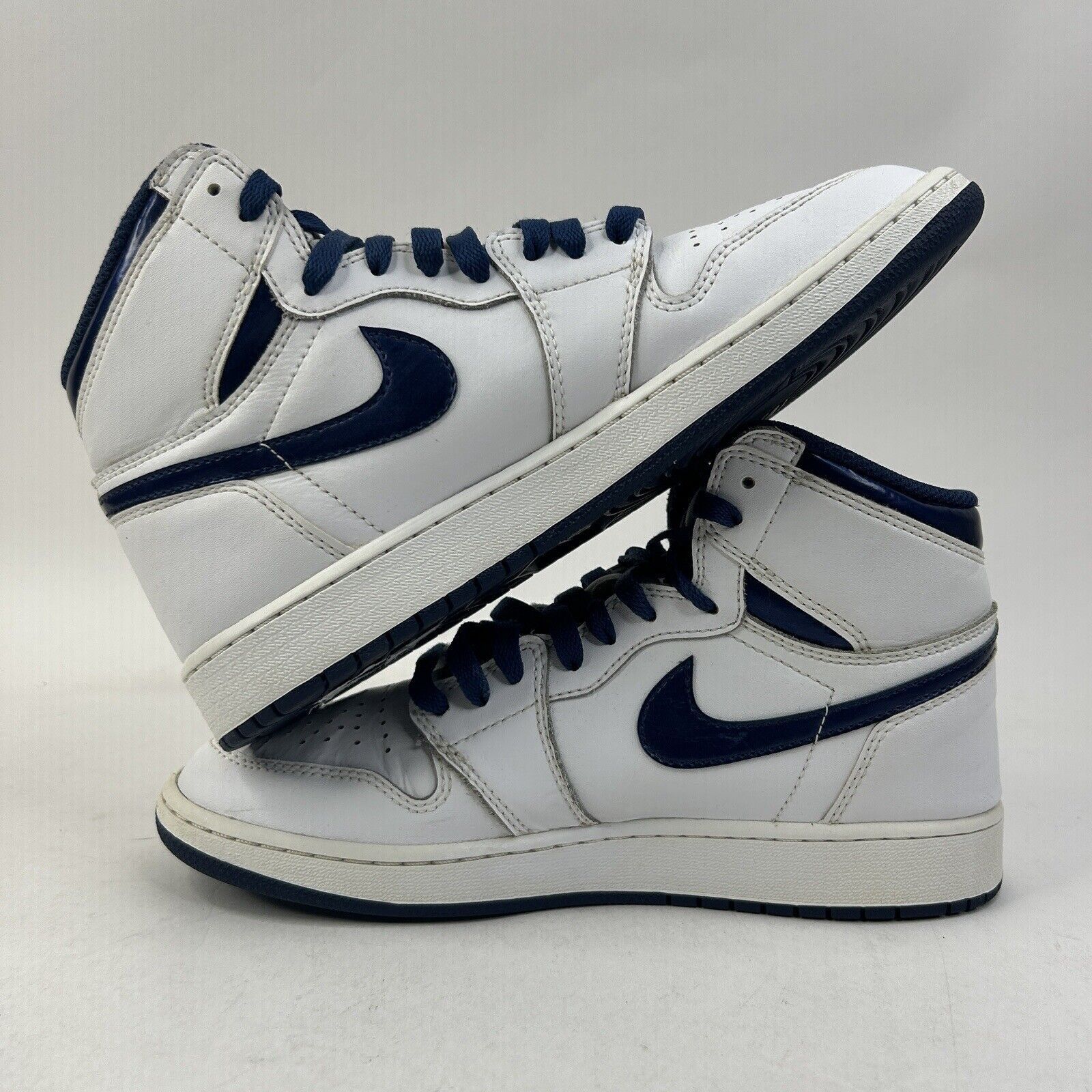 Nike Nike Air Jordan 1 High OG GS “Navy Metallic” 2024 Size US 8.5 / IT 38.5 - 3 Thumbnail