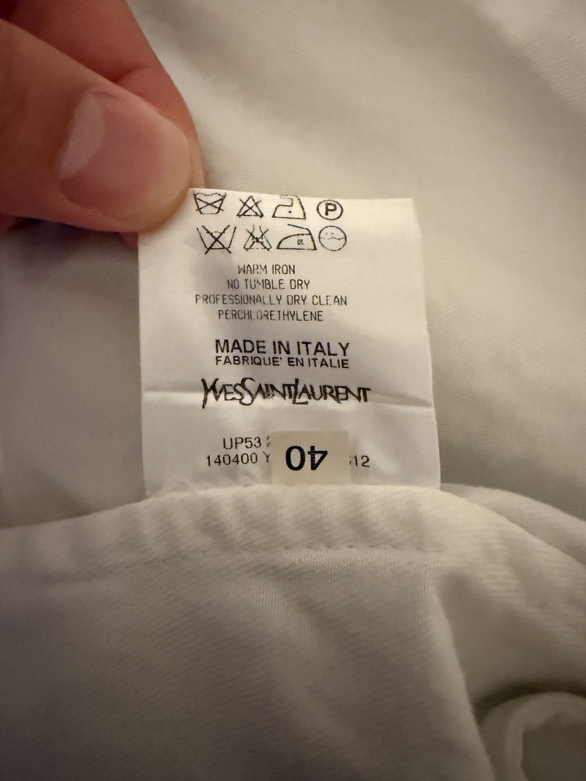 Yves Saint Laurent Yves Saint Laurent Rive Gauche White Button Up Jean Jacket Size US XXS / EU 40 - 11 Thumbnail