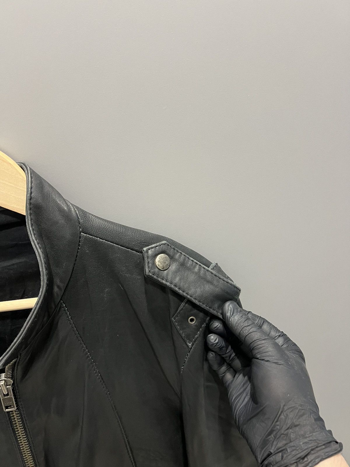 Allsaints All Saints Ramones Leather RARE Avant Garde Y2K Jacket large Size US L / EU 52-54 / 3 - 10 Thumbnail