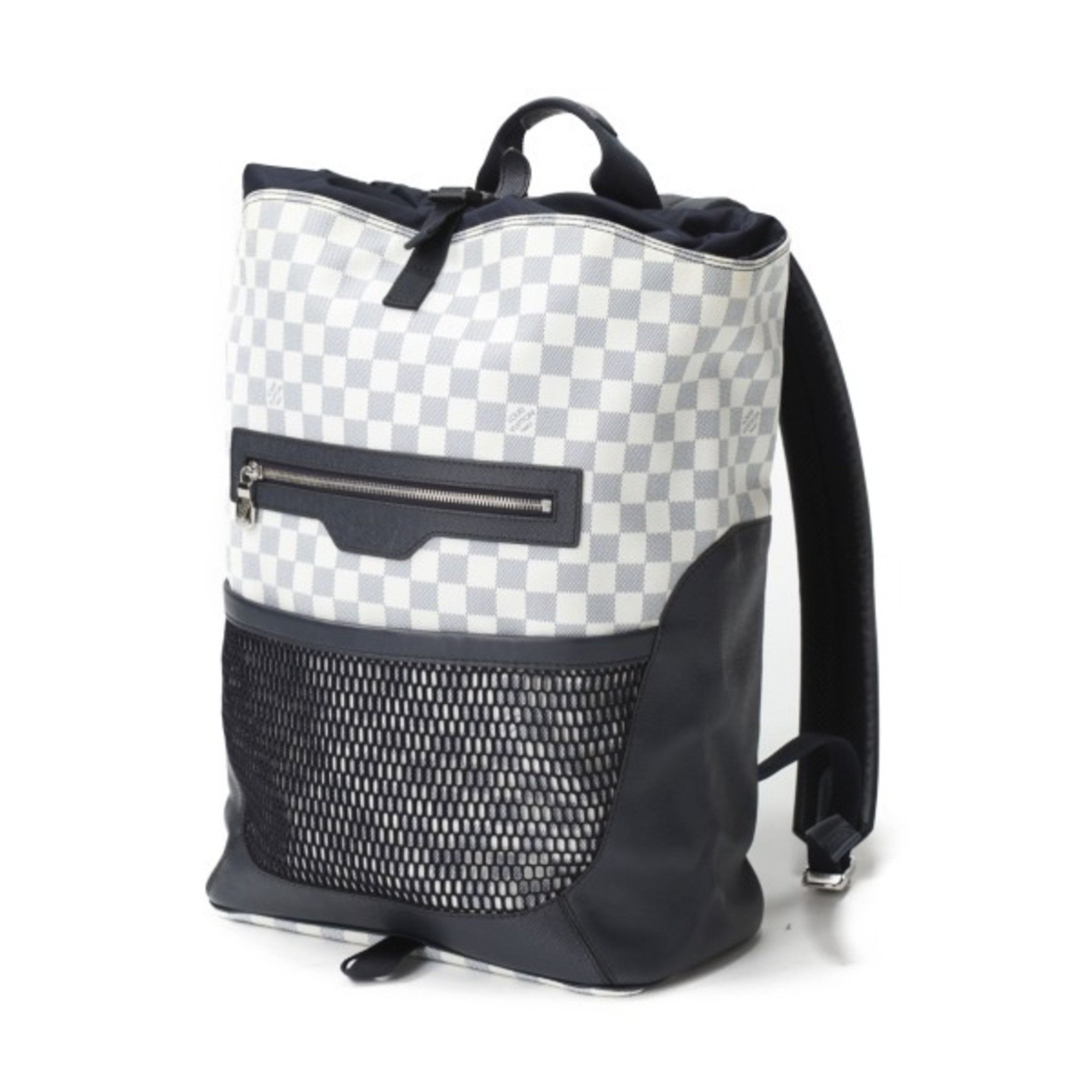 image of Louis Vuitton Match Point Damier Coast Bag Pack N40018 Louis Vuitton White X Navy Rucksack Daypack 