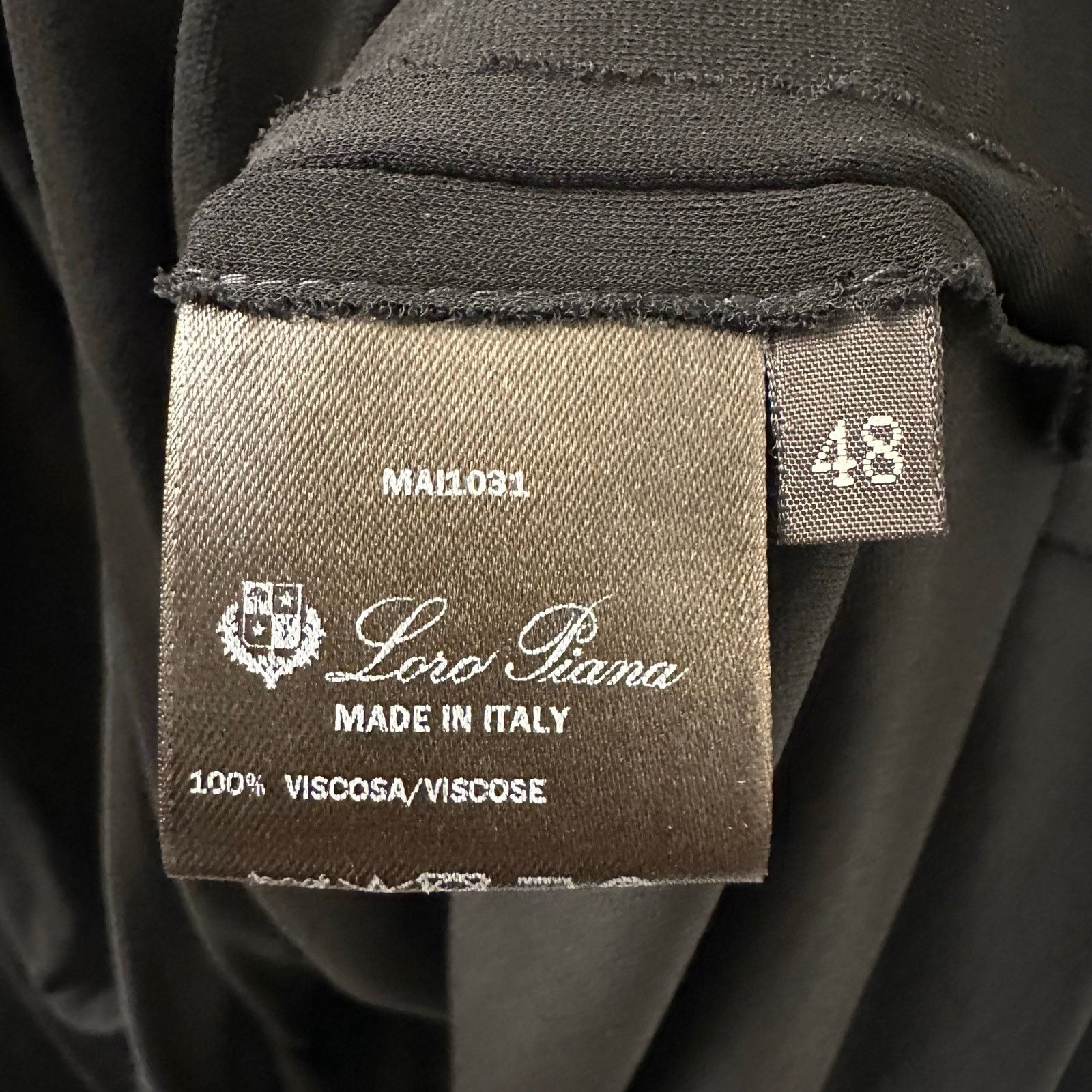 Loro Piana $1600 Value Loro Piana Clio Crepe Jersey Blouse Size XL / US 12-14 / IT 48-50 - 7 Thumbnail