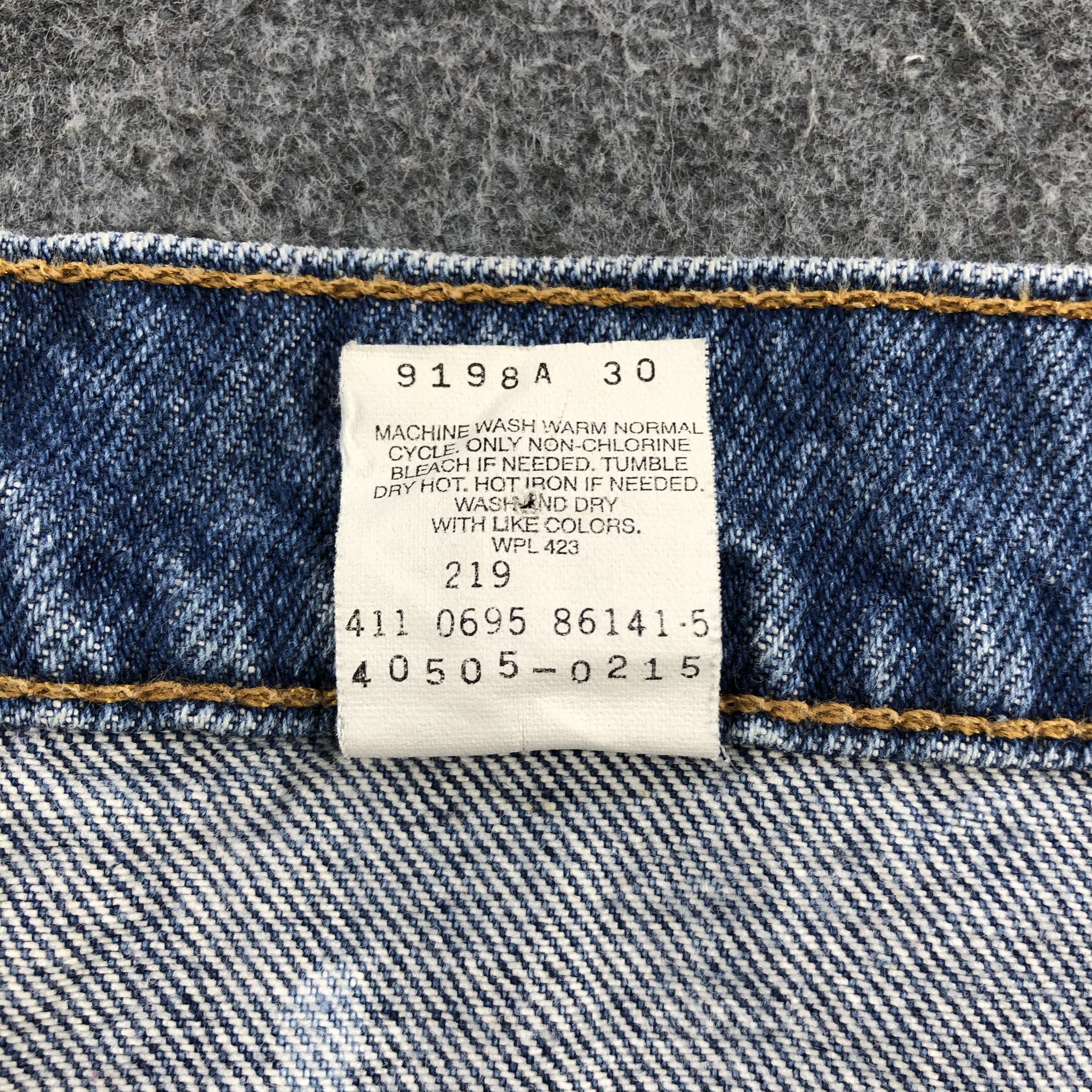 Levi's × Vintage 90s Vintage Levis 505 Orange Tab Jeans-JM1110A Size US 36 / EU 52 - 10 Thumbnail