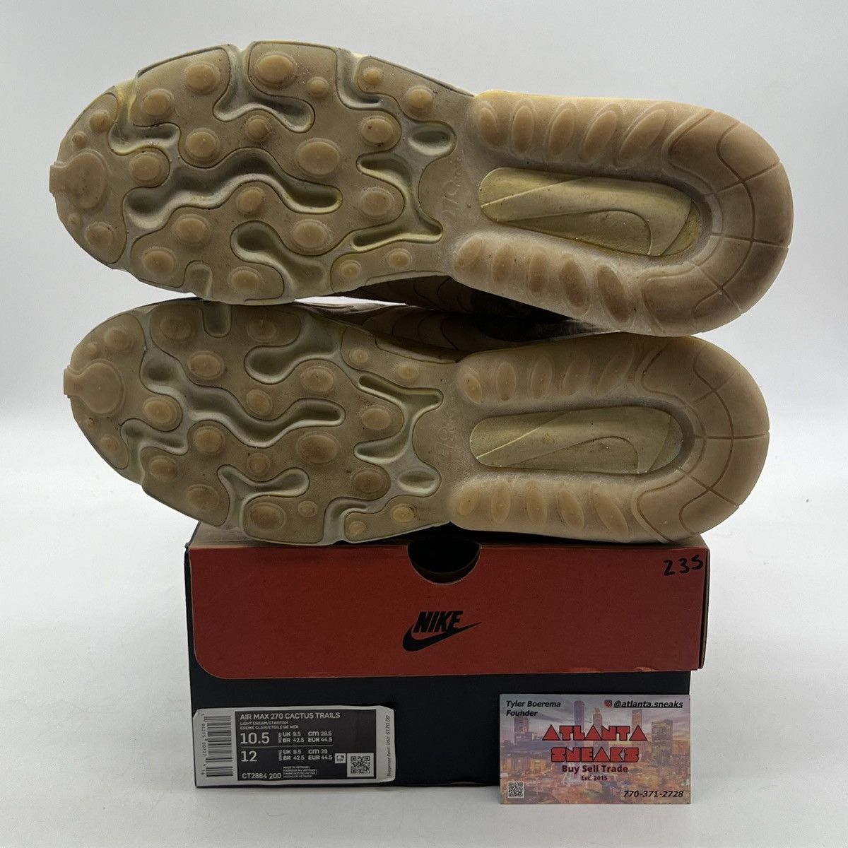 Nike Travis Scott x air max 270 react cactus trails Size US 10.5 / EU 43-44 - 8 Thumbnail