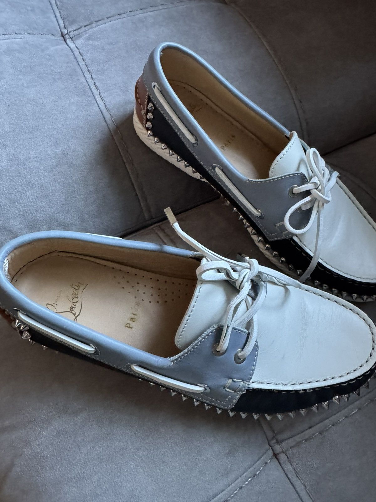Christian Louboutin Christian Louboutin Steckel Boat Deck Flats sz 41.5 see phot Size US 8.5 / EU 41-42 - 3 Thumbnail