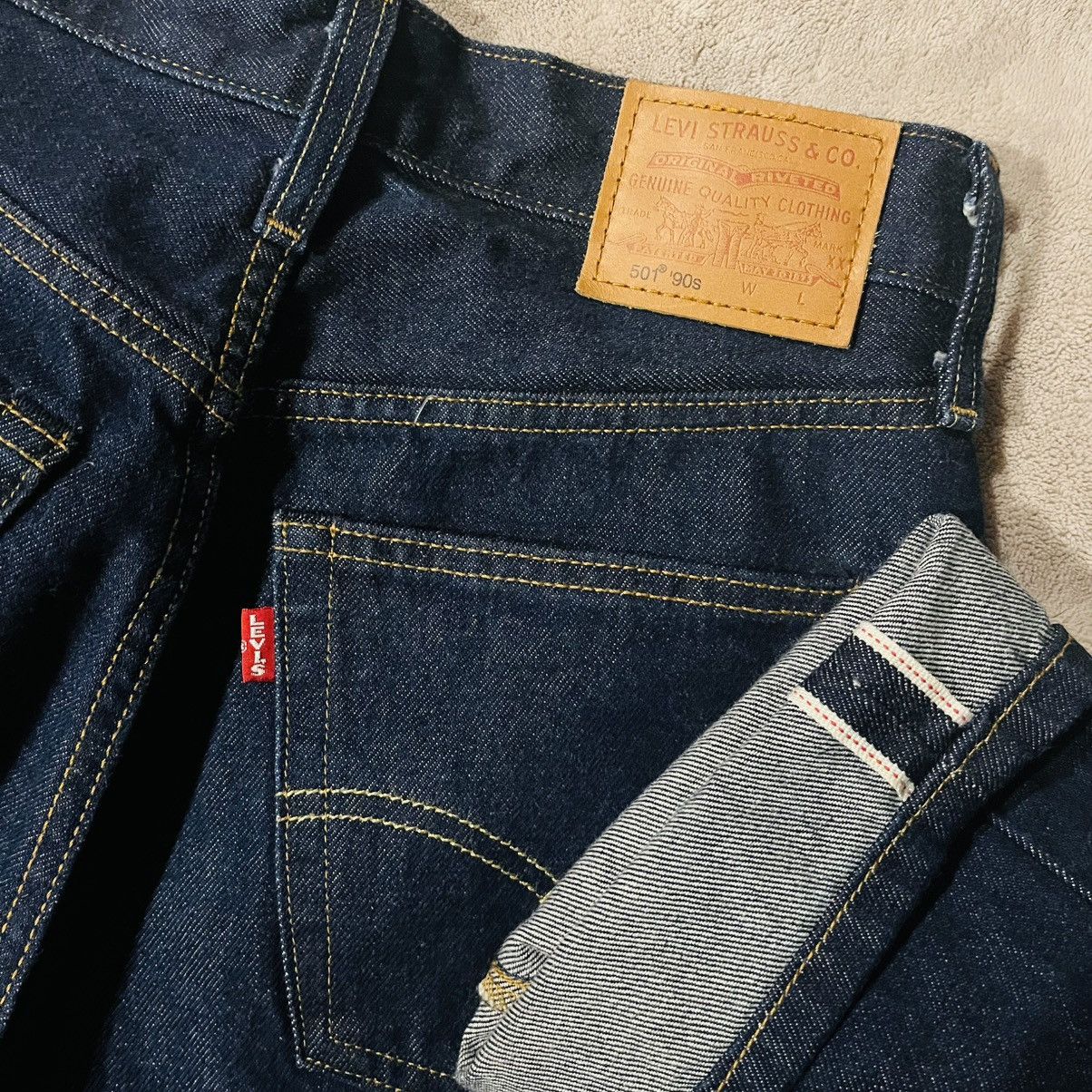 Levi's Levi’s Premium 501 90’s Selvedge Denim Indigo Jeans 28 X 30 Size US 28 / EU 44 - 4 Thumbnail