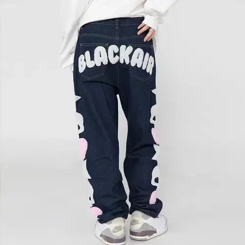 Jean Skull and Stars Embroidery Jeans Size US 34 / EU 50 - 2 Thumbnail