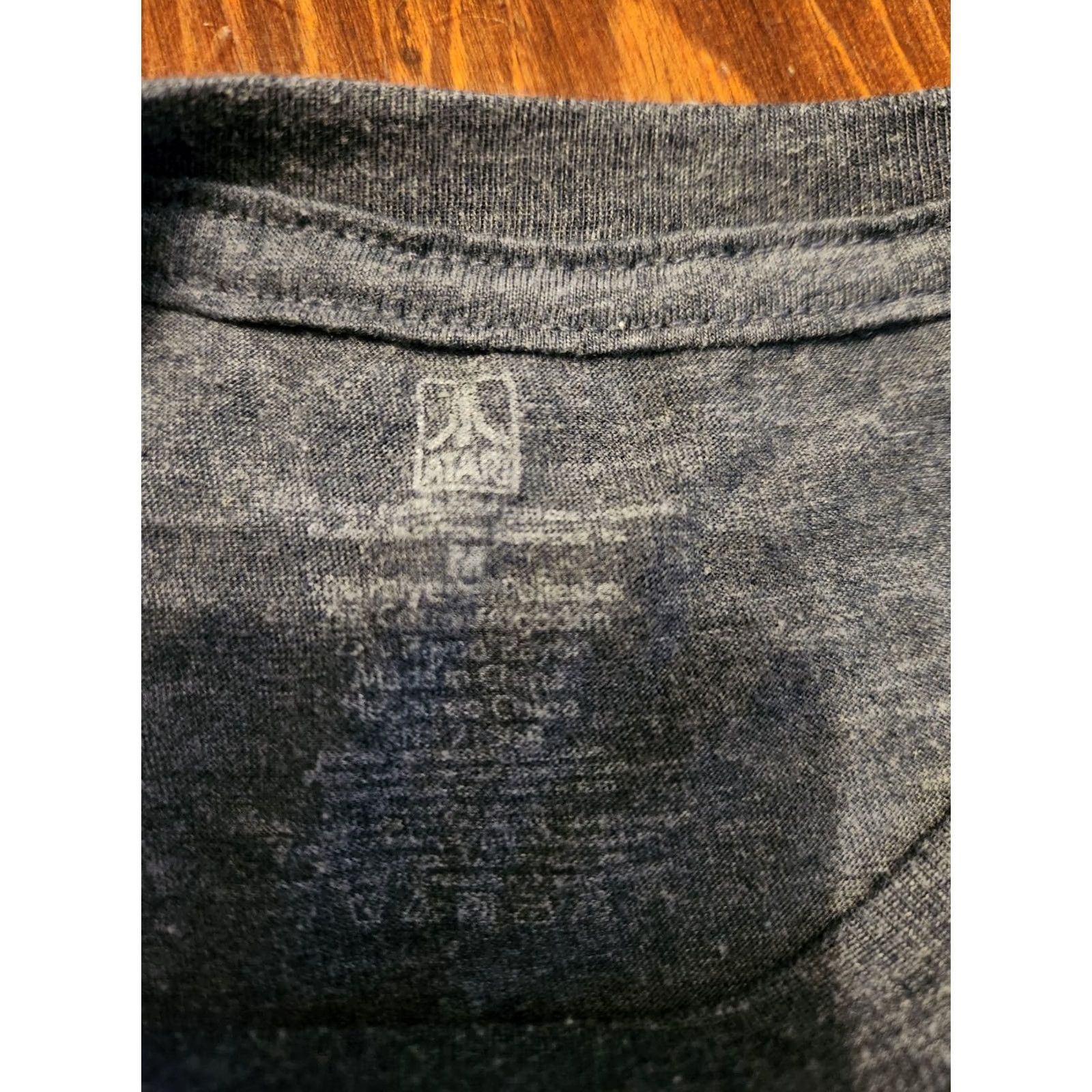 Vintage Atari T Shirt Men Medium Blue White Logo Retro Lightweight Cotton Polyester Crew Neck Short Sleeve Shirt Size US M / EU 48-50 / 2 - 2 Thumbnail
