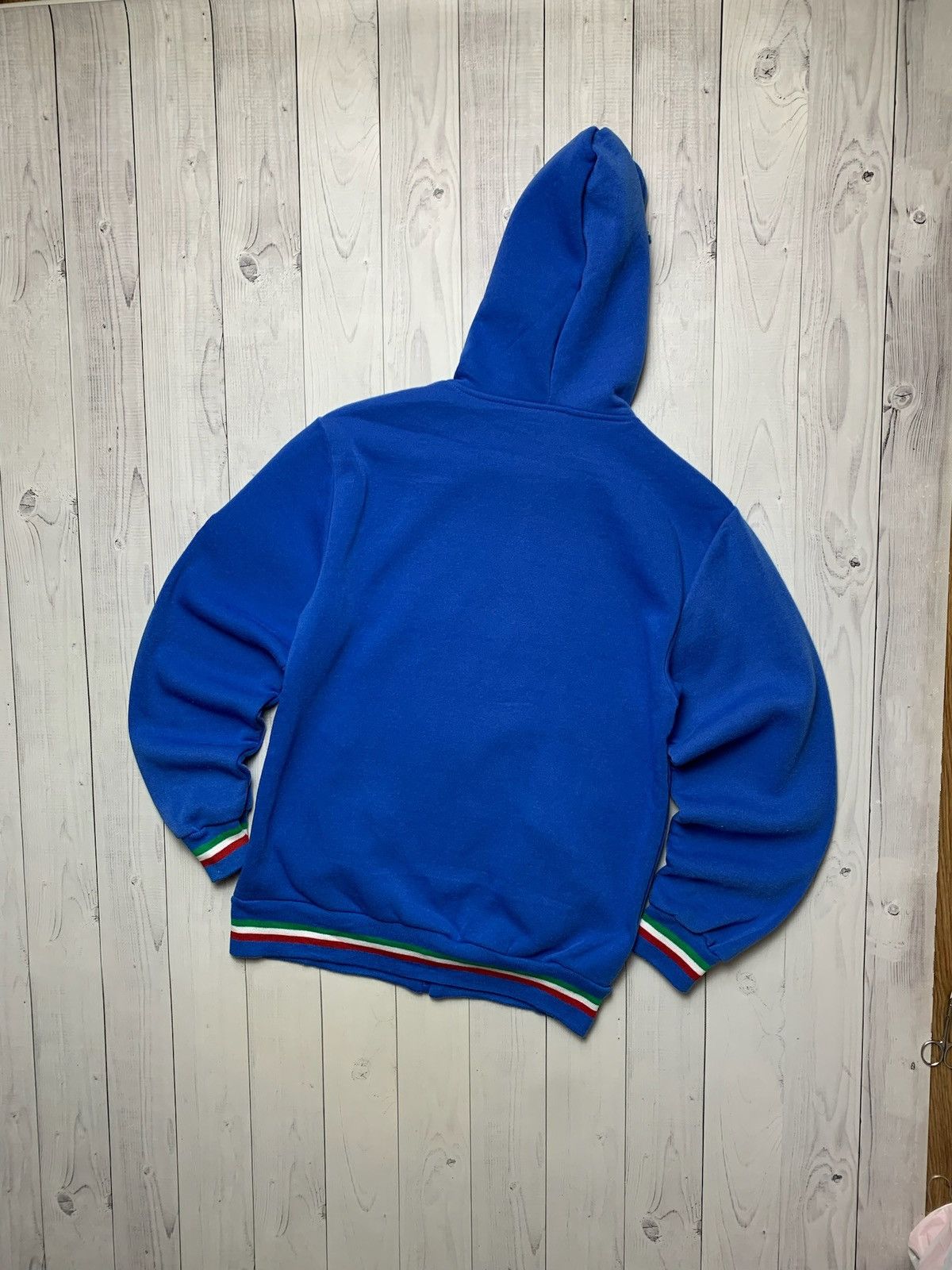 Vintage Vintage Italia zip hoodie big logo Italy blue Size US L / EU 52-54 / 3 - 5 Thumbnail