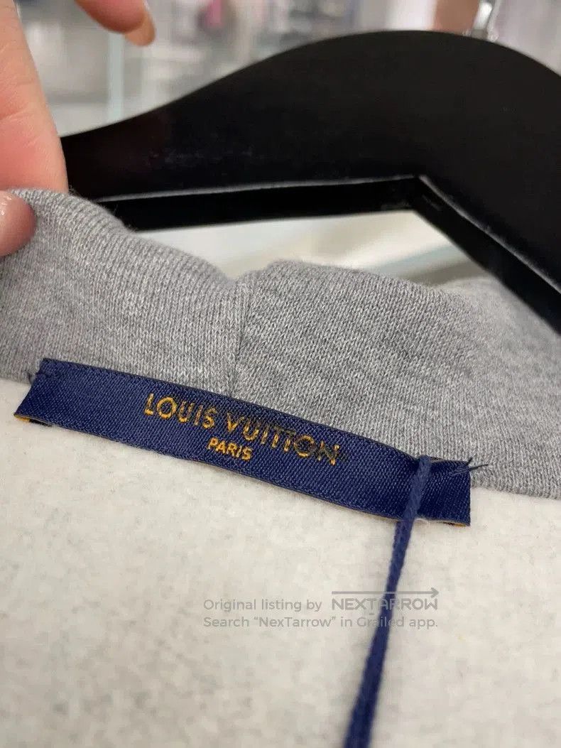Louis Vuitton Gray Casual Zip Hoodie with Logo Patch . Size US M / EU 48-50 / 2 - 5 Thumbnail