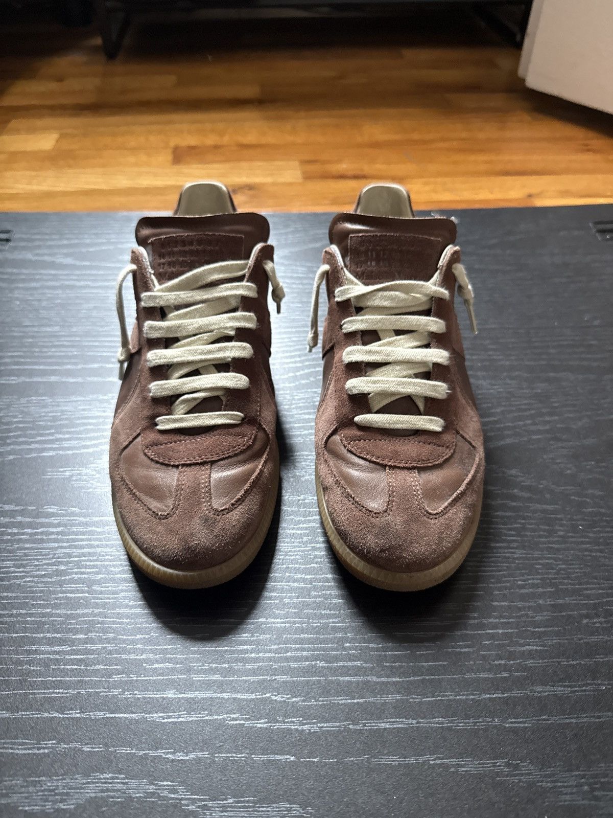 Maison Margiela GAT Brown Replica Suede Leather Size US 10 / EU 43 - 3 Thumbnail