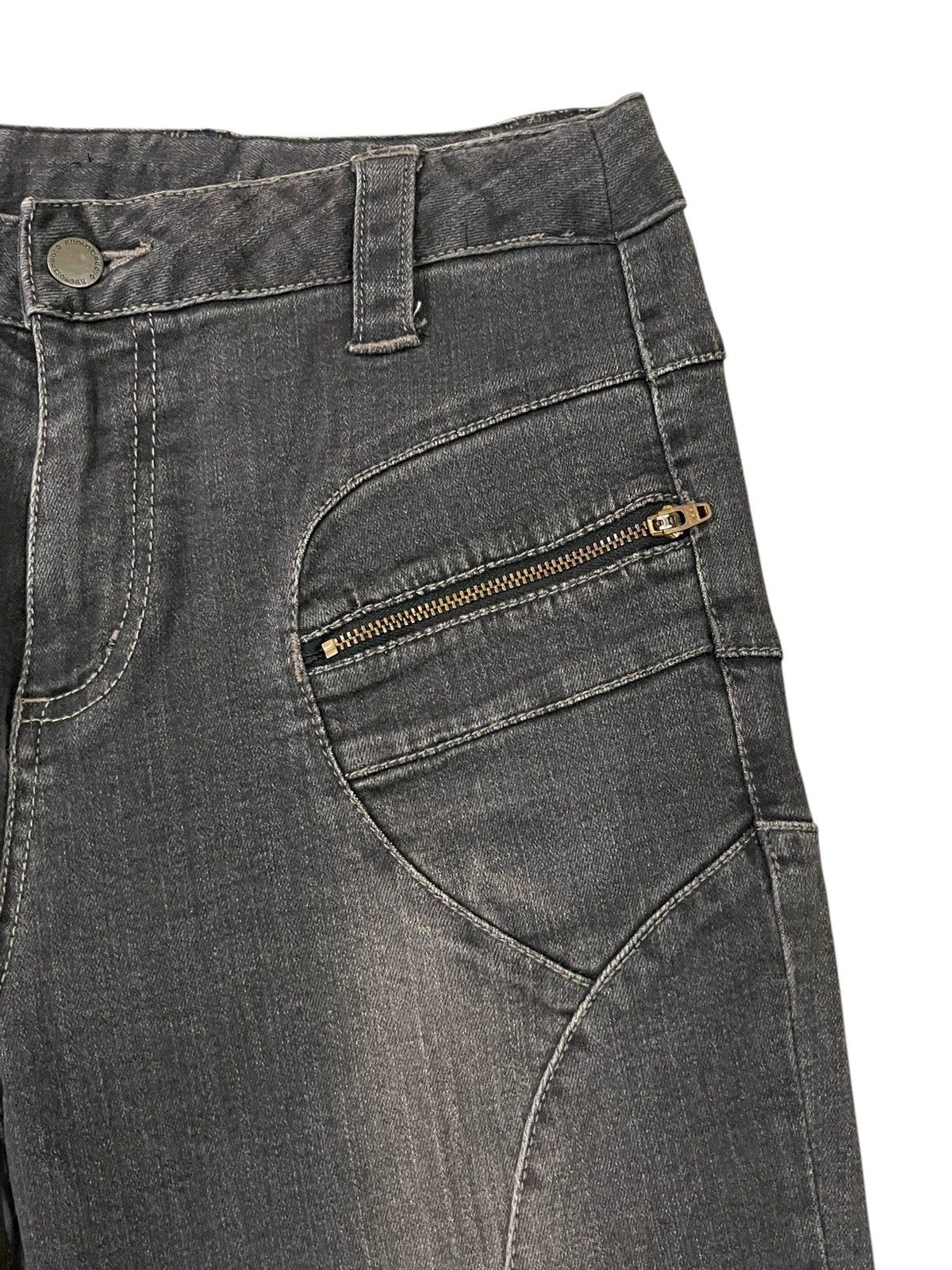 If Six Was Nine FLARED💥 Japan Nuovo Pintuck Archived Flare Jeans Size US 30 / EU 46 - 5 Thumbnail