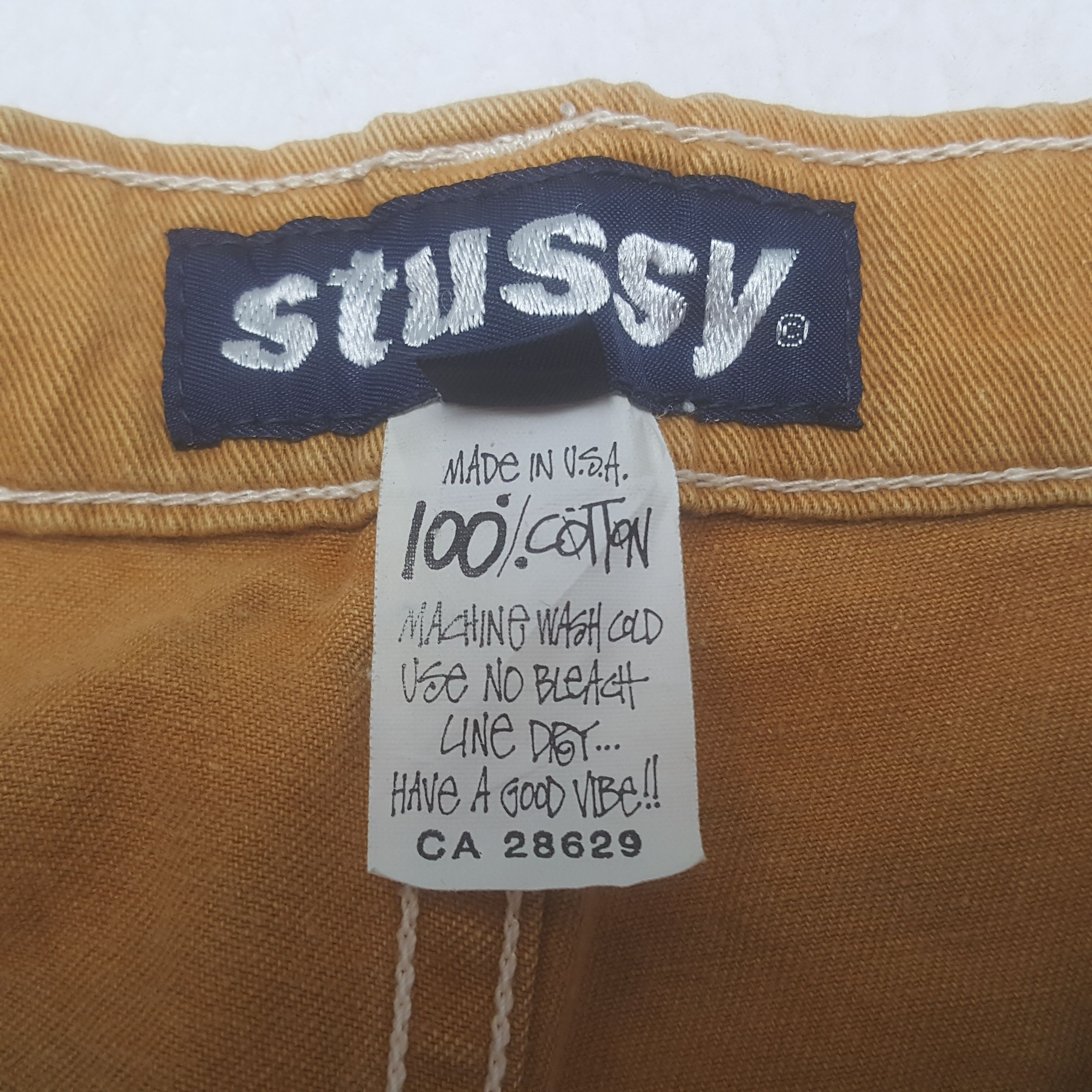 Stussy × Vintage Vintage Stussy Custom Art Logo Short Pants Size US 37 - 11 Thumbnail