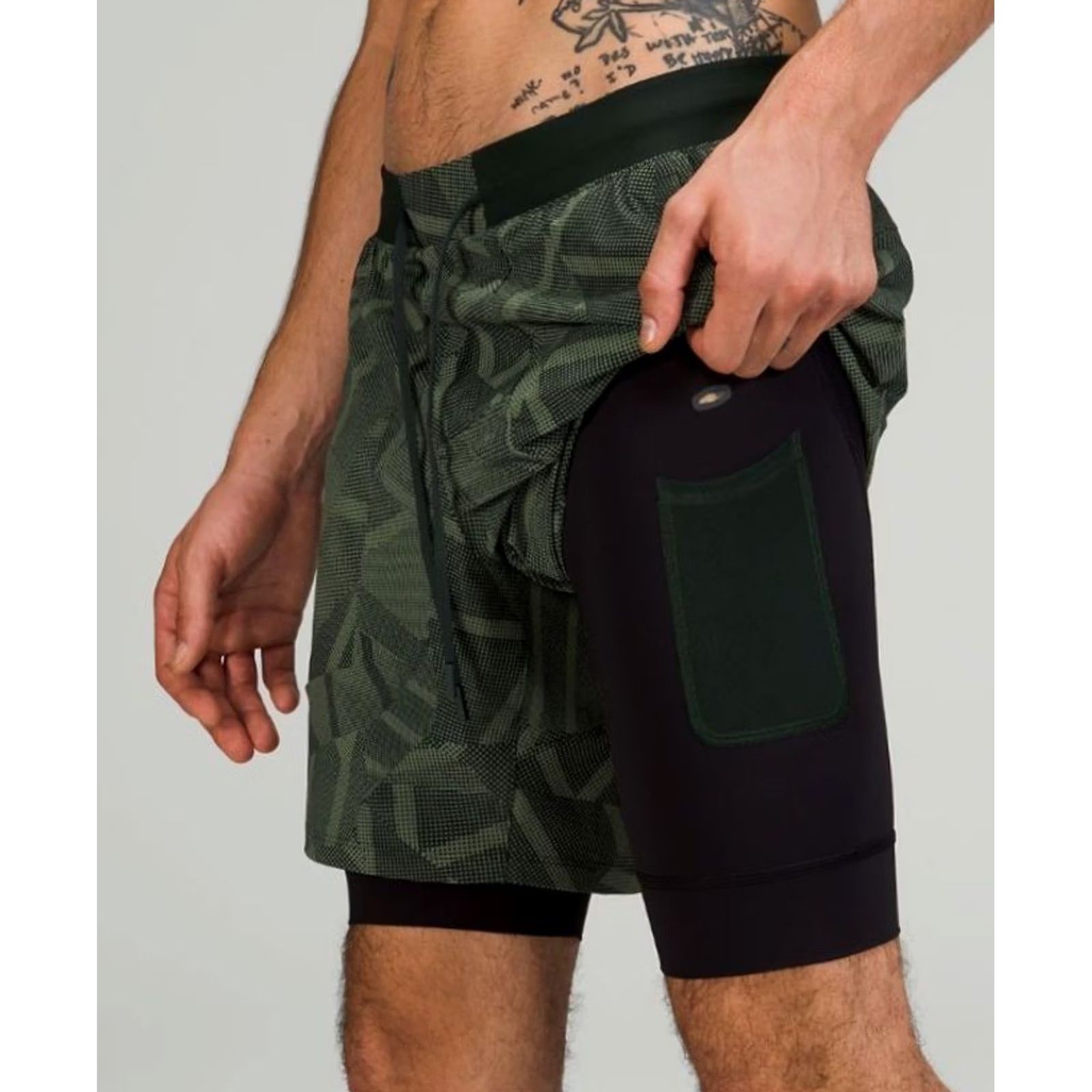 Lululemon Lululemon License to Train Short Men M Lined 7” Camo Training Performance M7AUJS Size US 31 - 2 Thumbnail