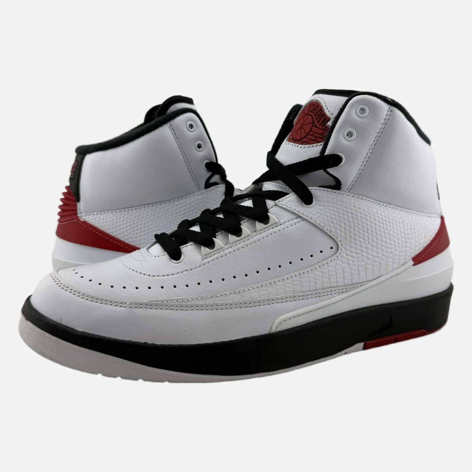 Nike Air Jordan 2 Retro White/Varsity Red-Black 9.5 Used OG Box Size US 9.5 / EU 42-43 - 1 Thumbnail