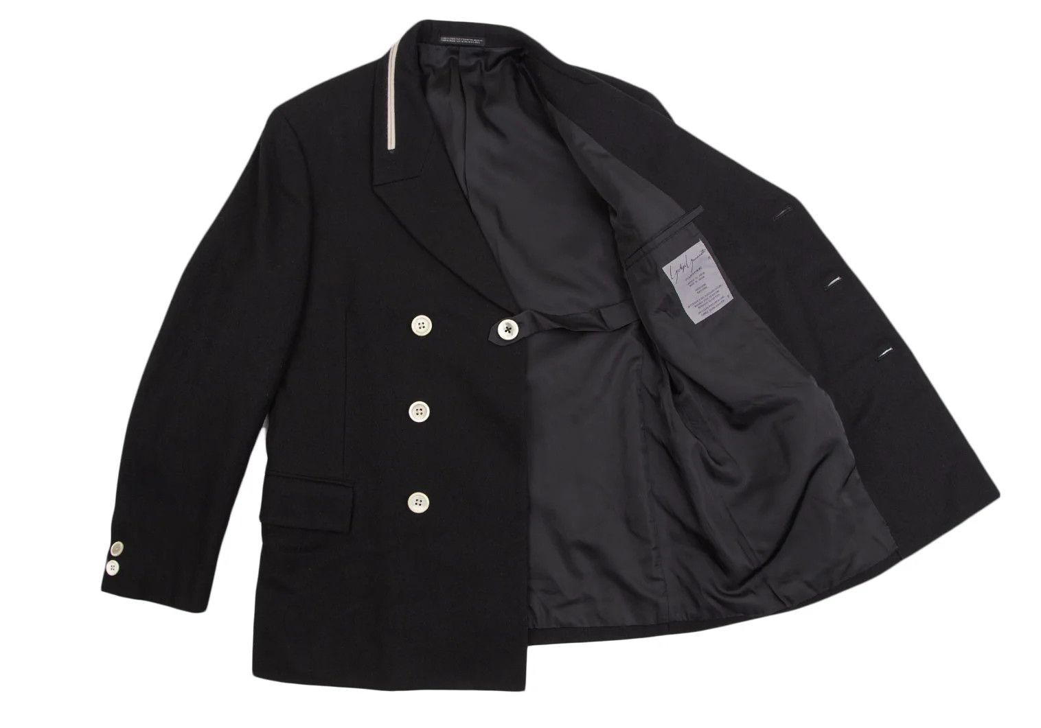 Yohji Yamamoto Yohji Yamamoto Fleece Wool Double Jacket Size US S / EU 44-46 / 1 - 12 Thumbnail