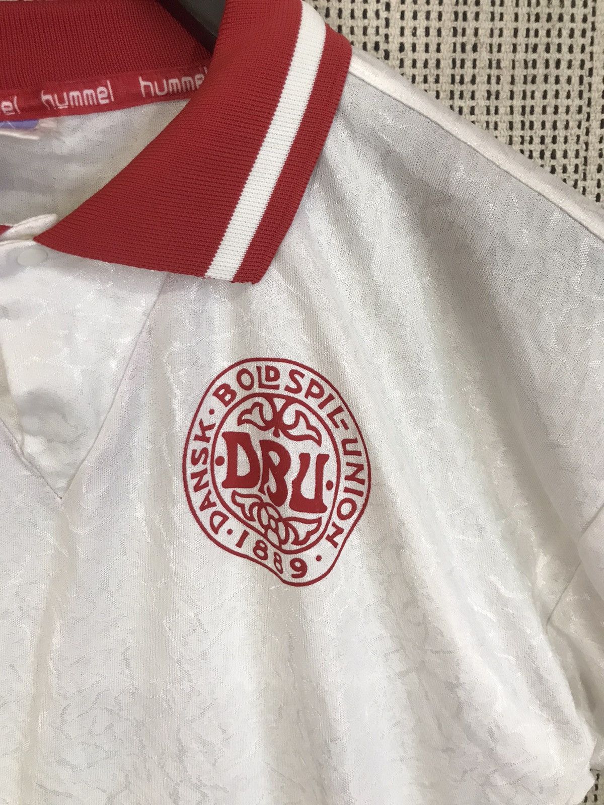 Hummel ‼️VINTAGE 90s DEMARK SOCCER JERSEY HUMMEL‼️ Size US M / EU 48-50 / 2 - 3 Thumbnail