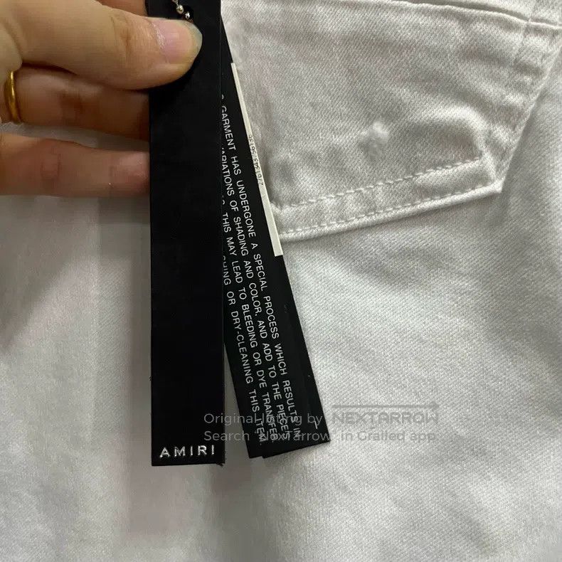 Other Amiri White knee zipper denim pants Size 25" / US 0 / IT 36 - 4 Thumbnail