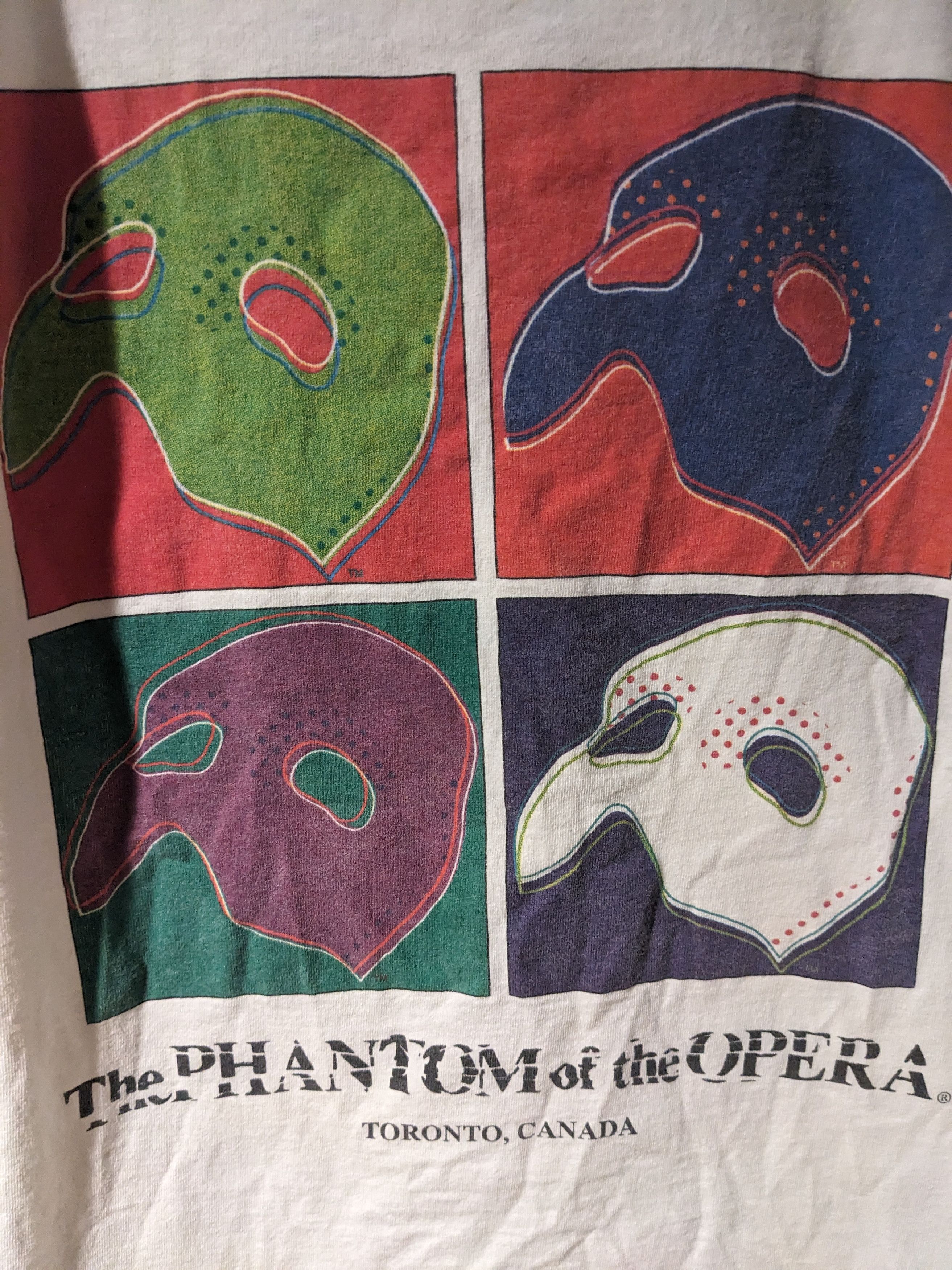 Vintage Vintage 90s The Phantom of the Opera Theater Warhol T-Shirt Size US M / EU 48-50 / 2 - 2 Thumbnail