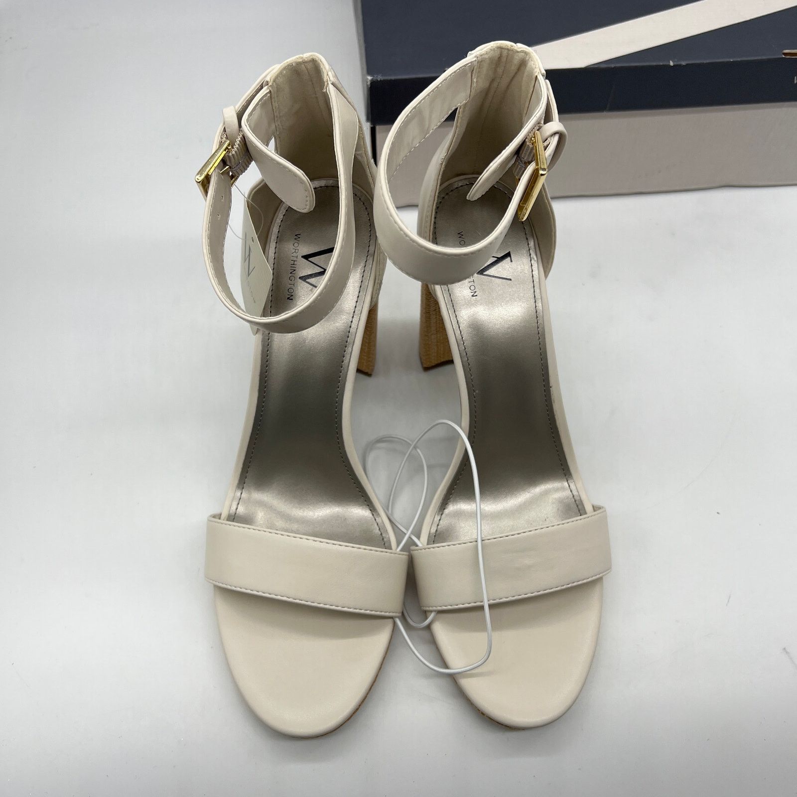 Other Worthington Womens Lynch Heeled Sandals Ivory Size US 11 / IT 41 - 6 Thumbnail