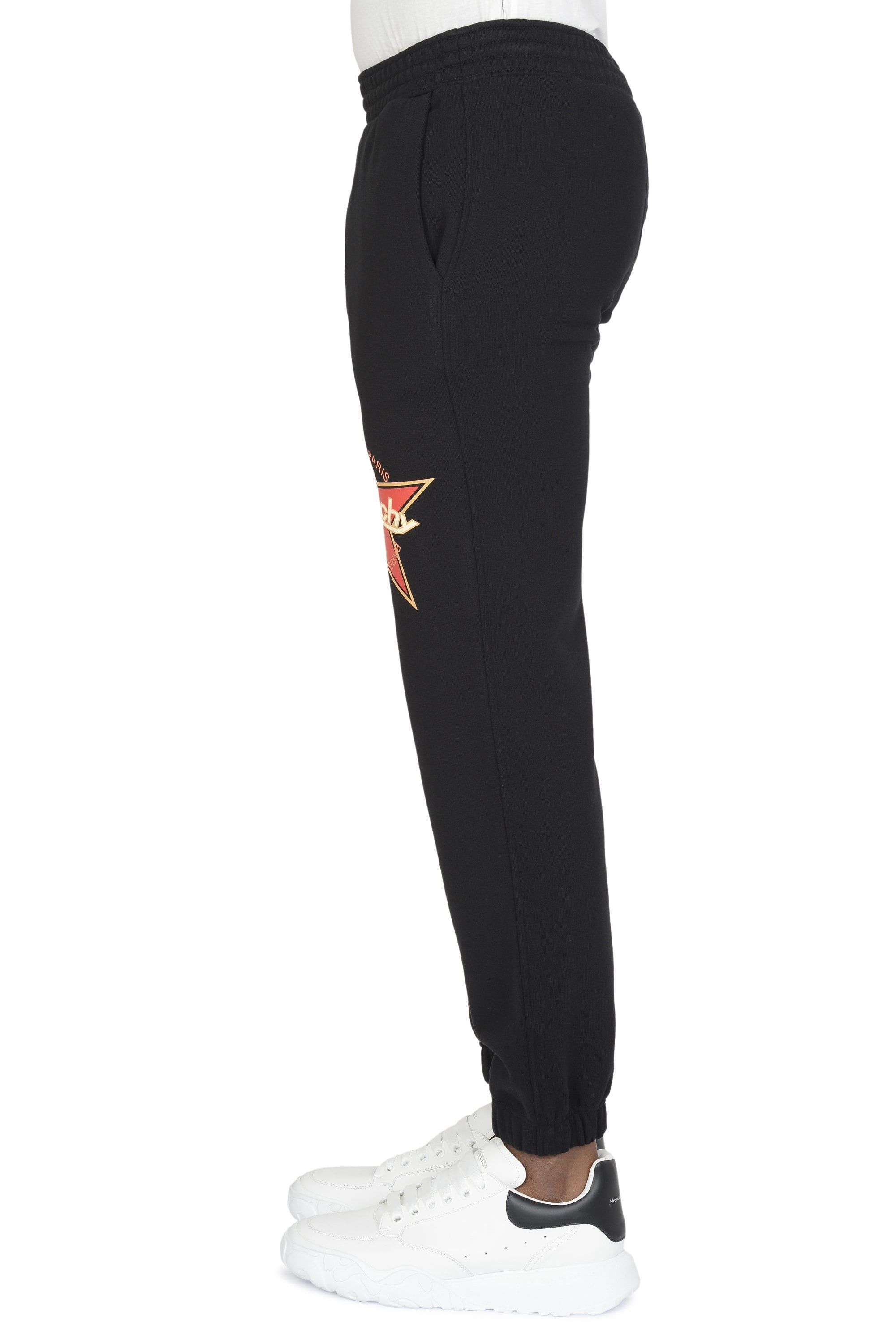 Givenchy Black Red Star Logo Sweatpants Size US 32 / EU 48 - 4 Thumbnail