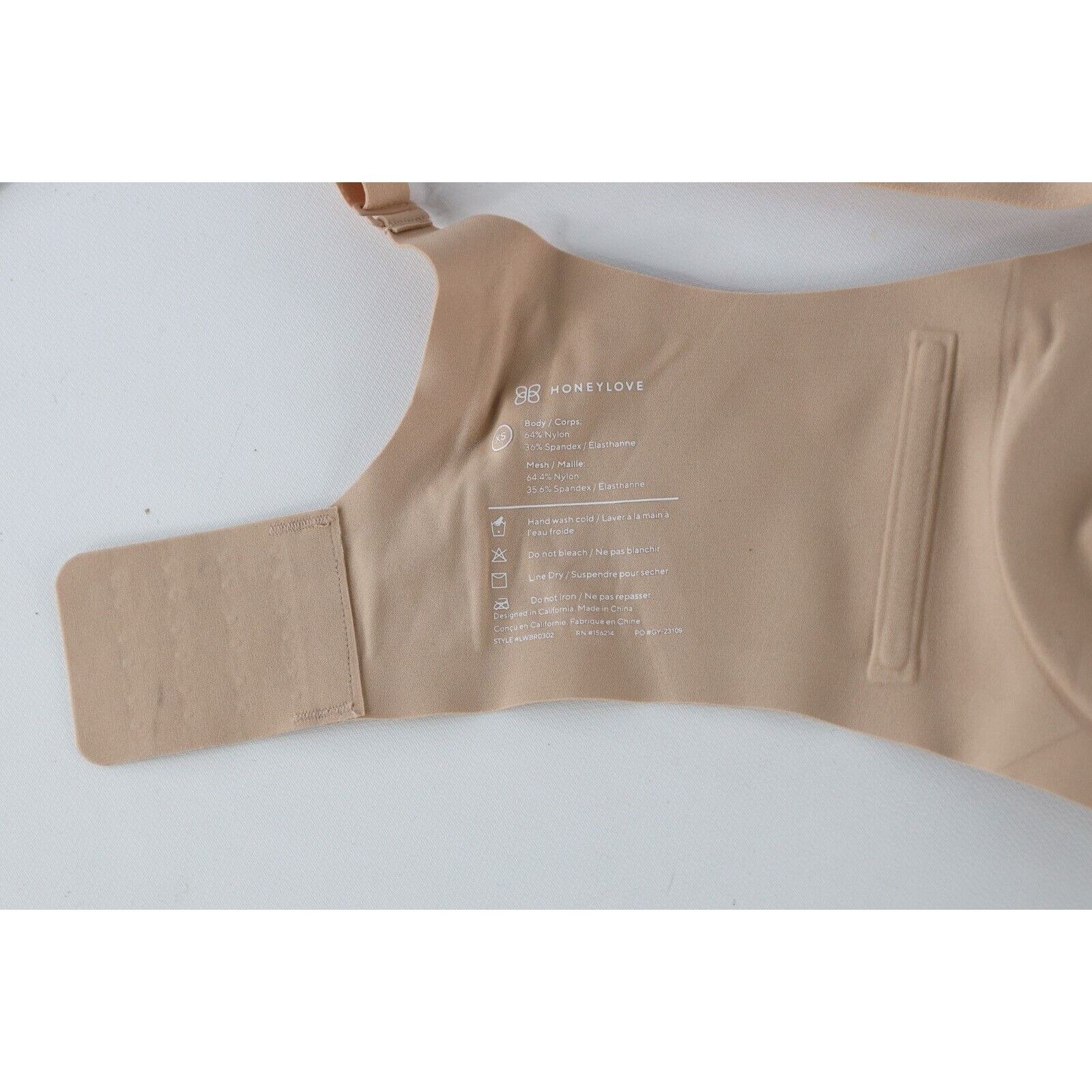 Vintage New Honeylove Crossover Wire Free Shapewear Bra Beige Size ONE SIZE - 6 Thumbnail