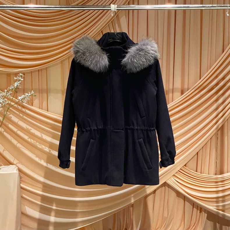 Loro Piana LORO PIANA Icery Fur Trim Ski Cashmere Coat Size XS / US 0-2 / IT 36-38 - 1 Thumbnail