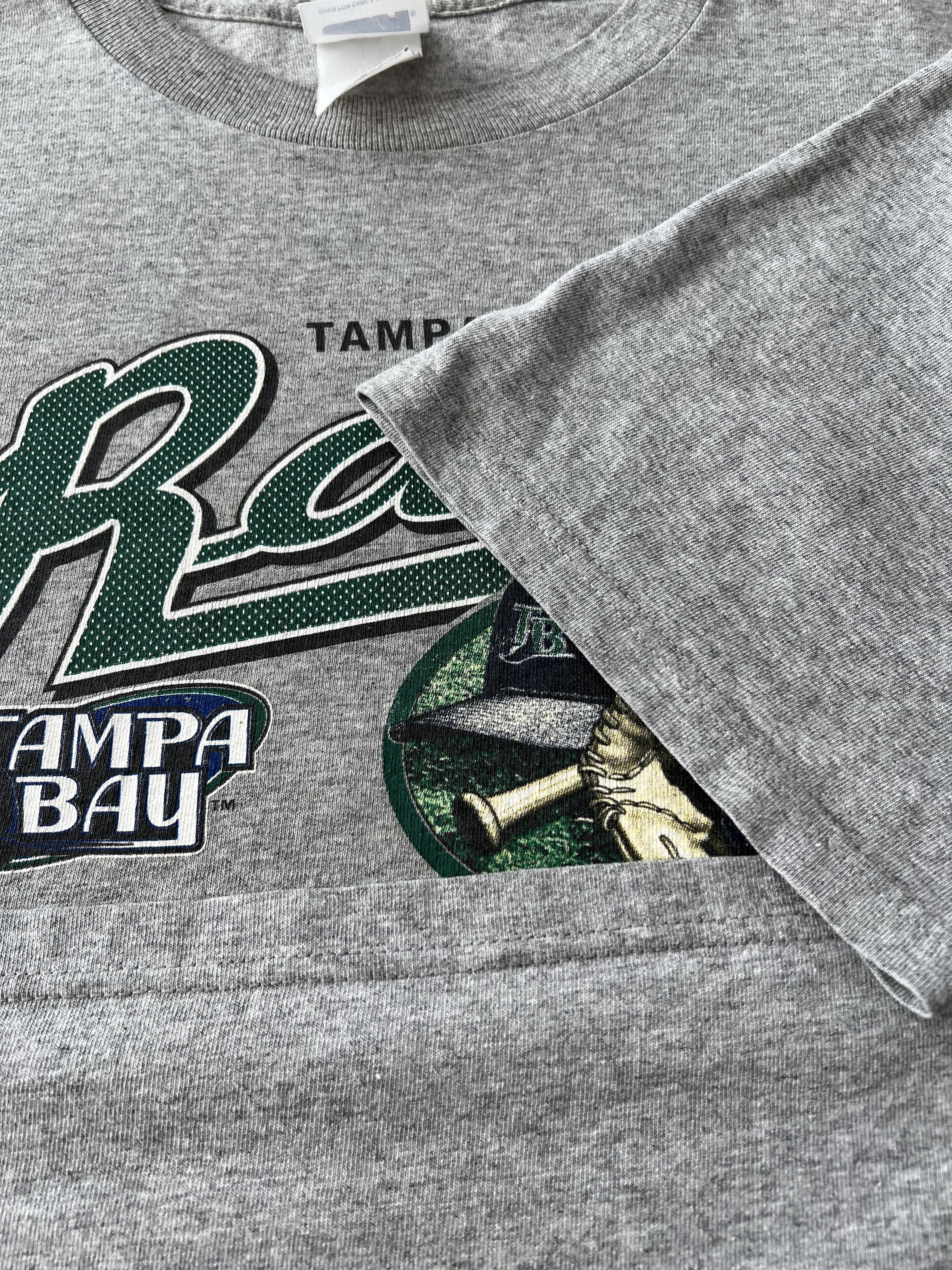 MLB Vintage 2004 Tampa Bay Rays MLB Baseball Gray T-shirt Size US XL / EU 56 / 4 - 7 Thumbnail