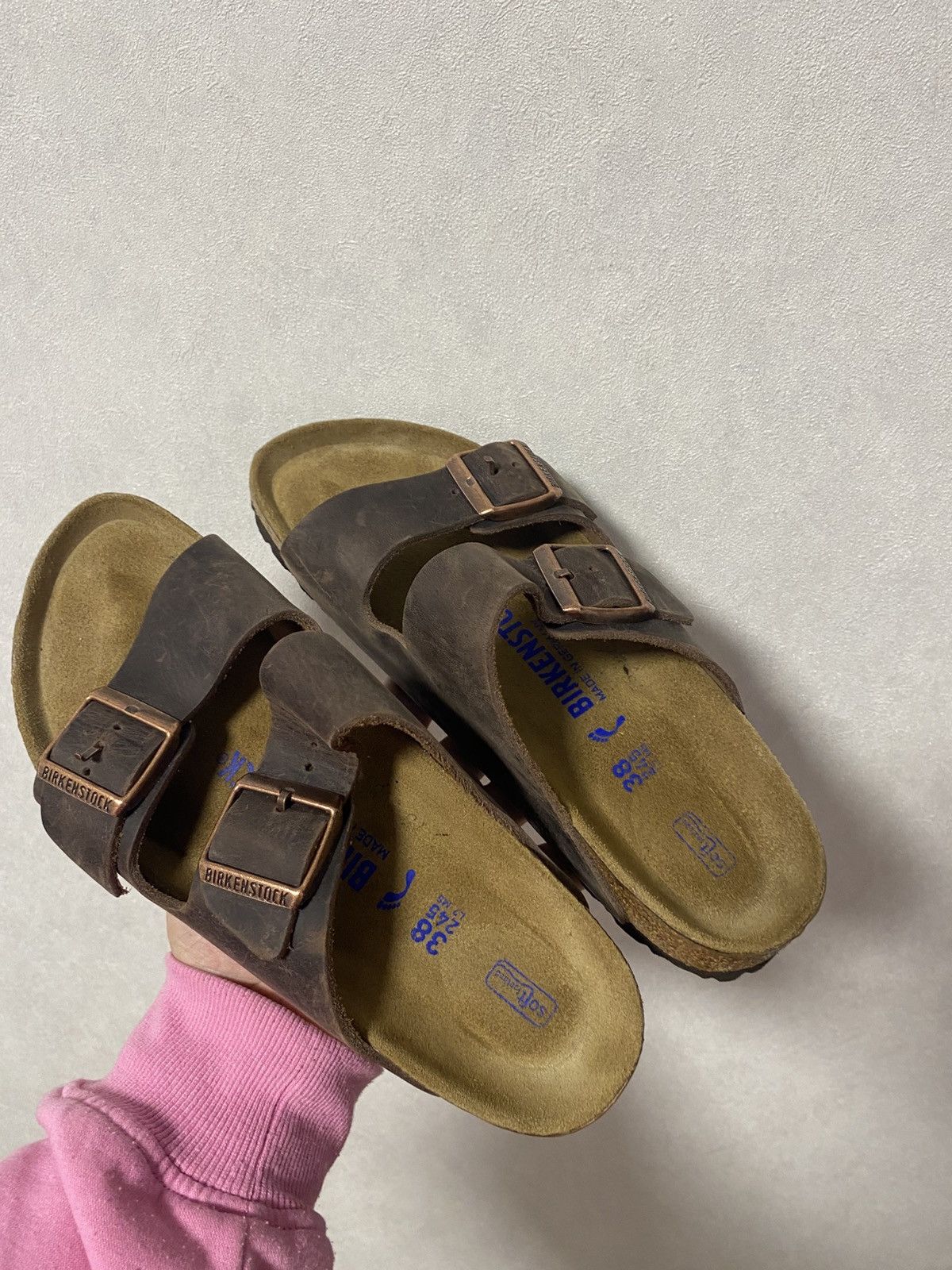 Birkenstock Birkenstock Arizona Brown Leather Sandals Sz: 38 / 24.5cm Size US 8 / IT 38 - 4 Thumbnail